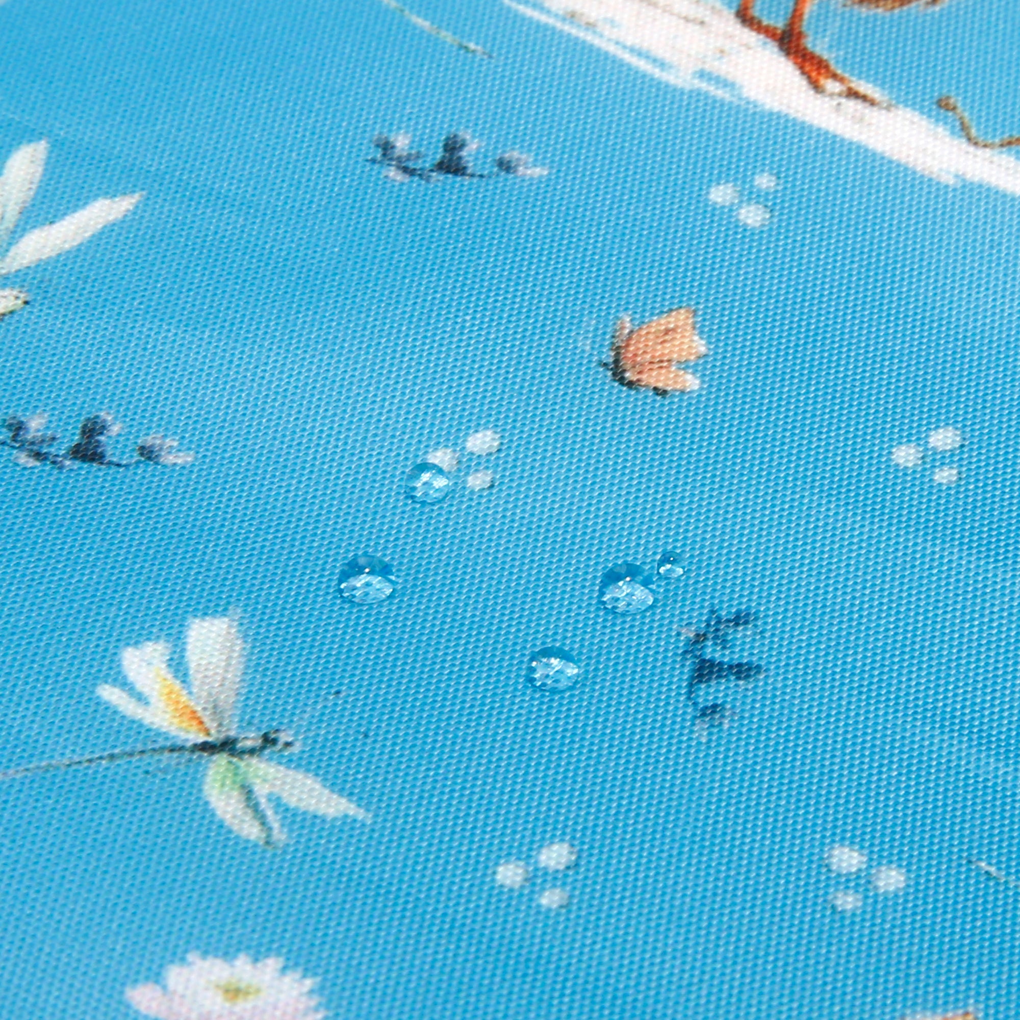 A120BU - Eco Chic Lightweight Foldable Reusable Shopping Bag Whimsy Ducks Blue (Pack of 2)