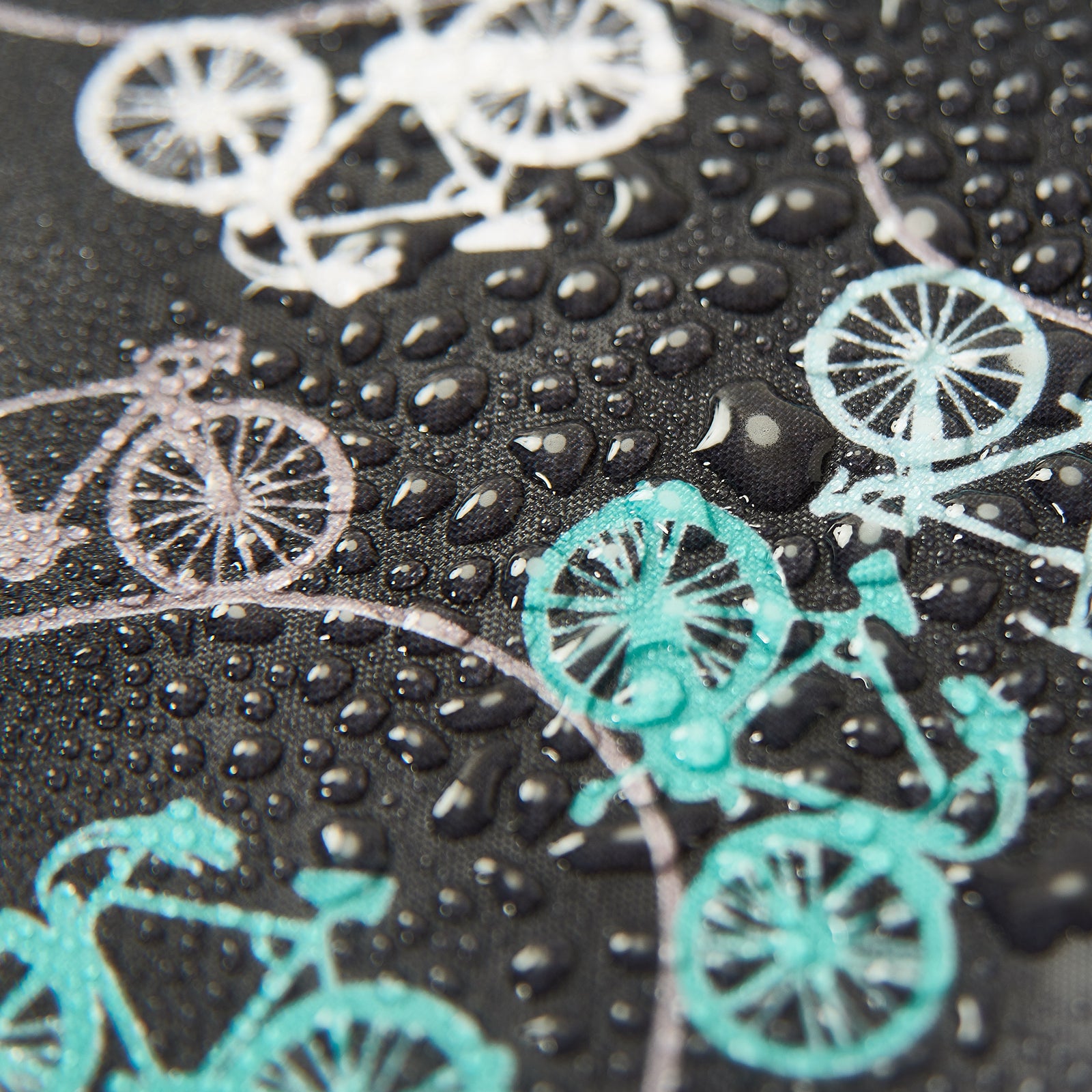 A56BK - Eco Chic Foldable Reusable Shopping Bag Bicycle Black