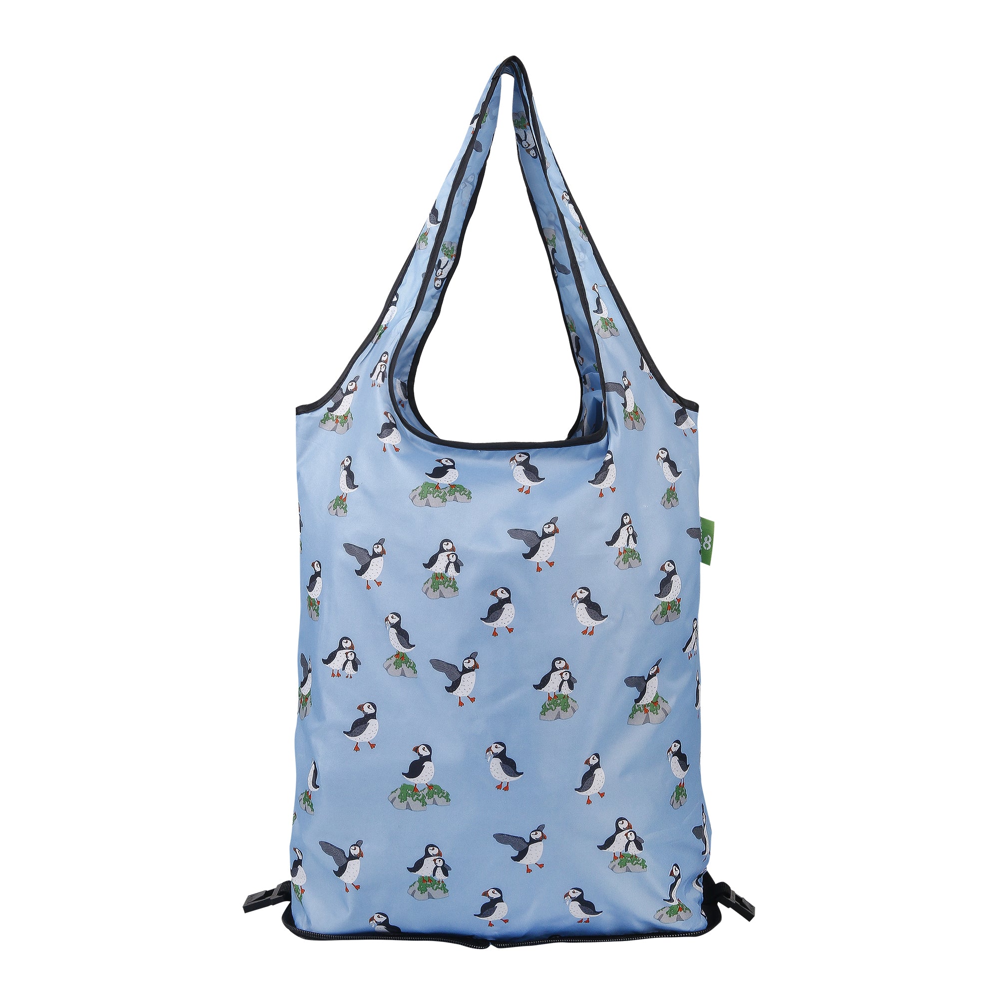 AW78BU - Sac de rechange pour chariot de courses pliable Eco Chic, bleu multi-macareux (lot de 2)