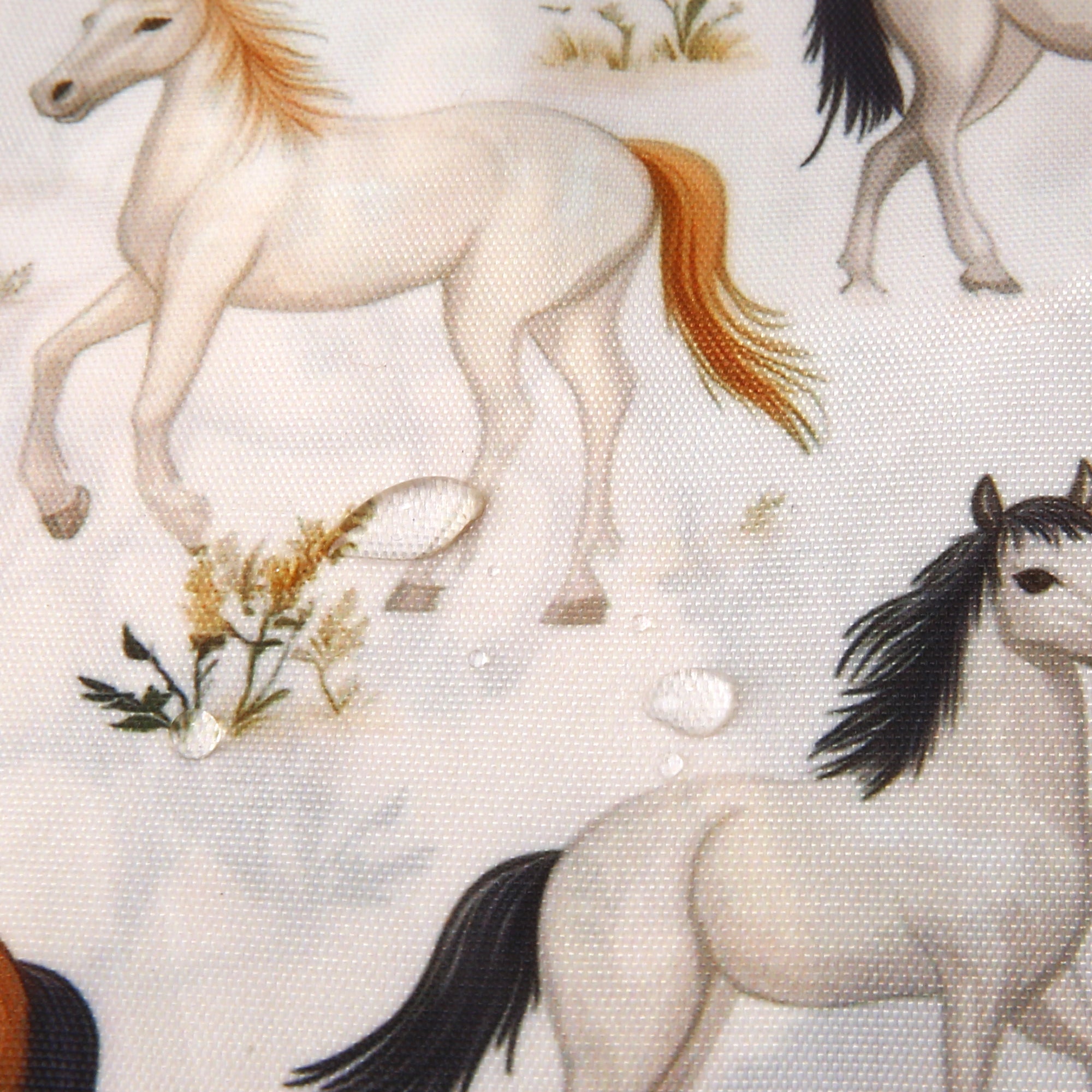 B112BG - Eco Chic Lightweight Foldable Backpack Wild Horses Beige (Pack of 2)