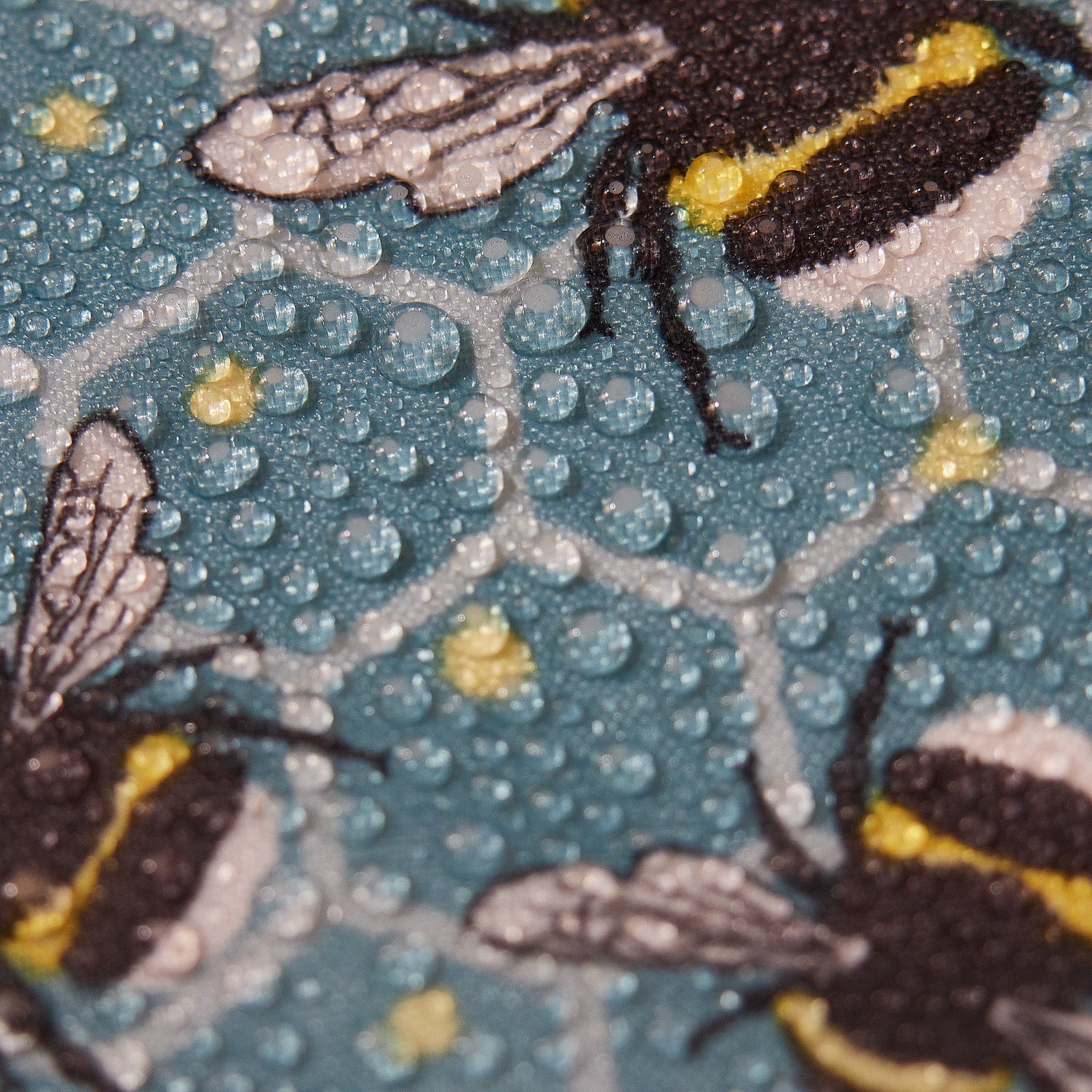 B40BU - Sac à dos pliable léger Eco Chic Bumble Bees Bleu (Lot de 2)