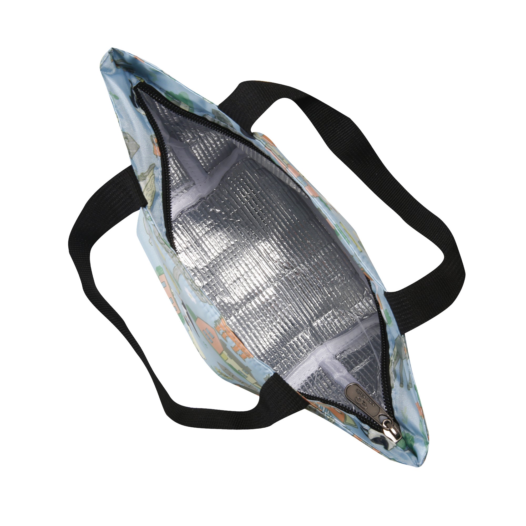 C109BU - Eco Chic Lightweight Foldable Lunch Bag Suffolk Blue (Pack of 2)