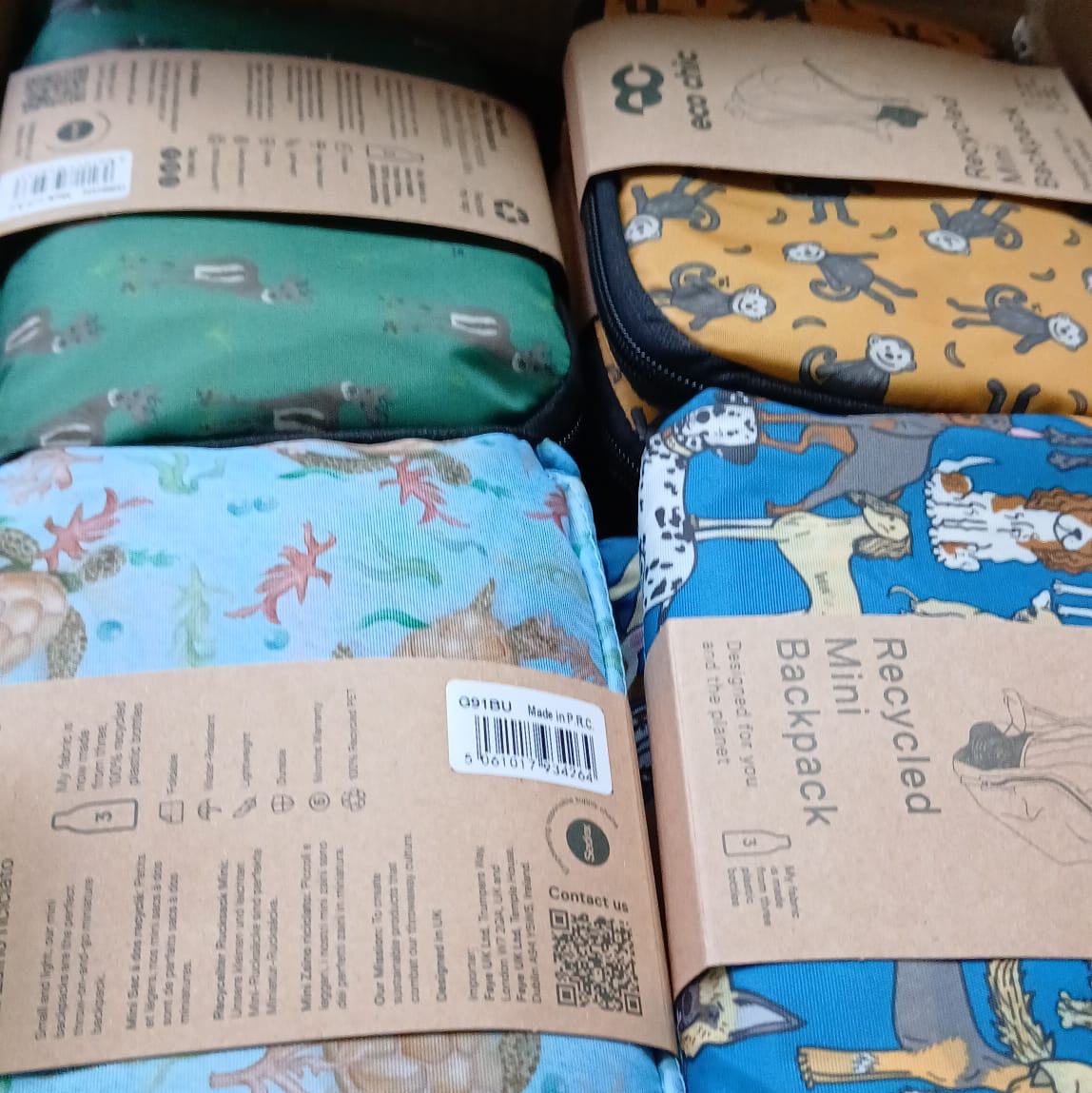 Eco Chic Assorted Mini Backpacks x 32