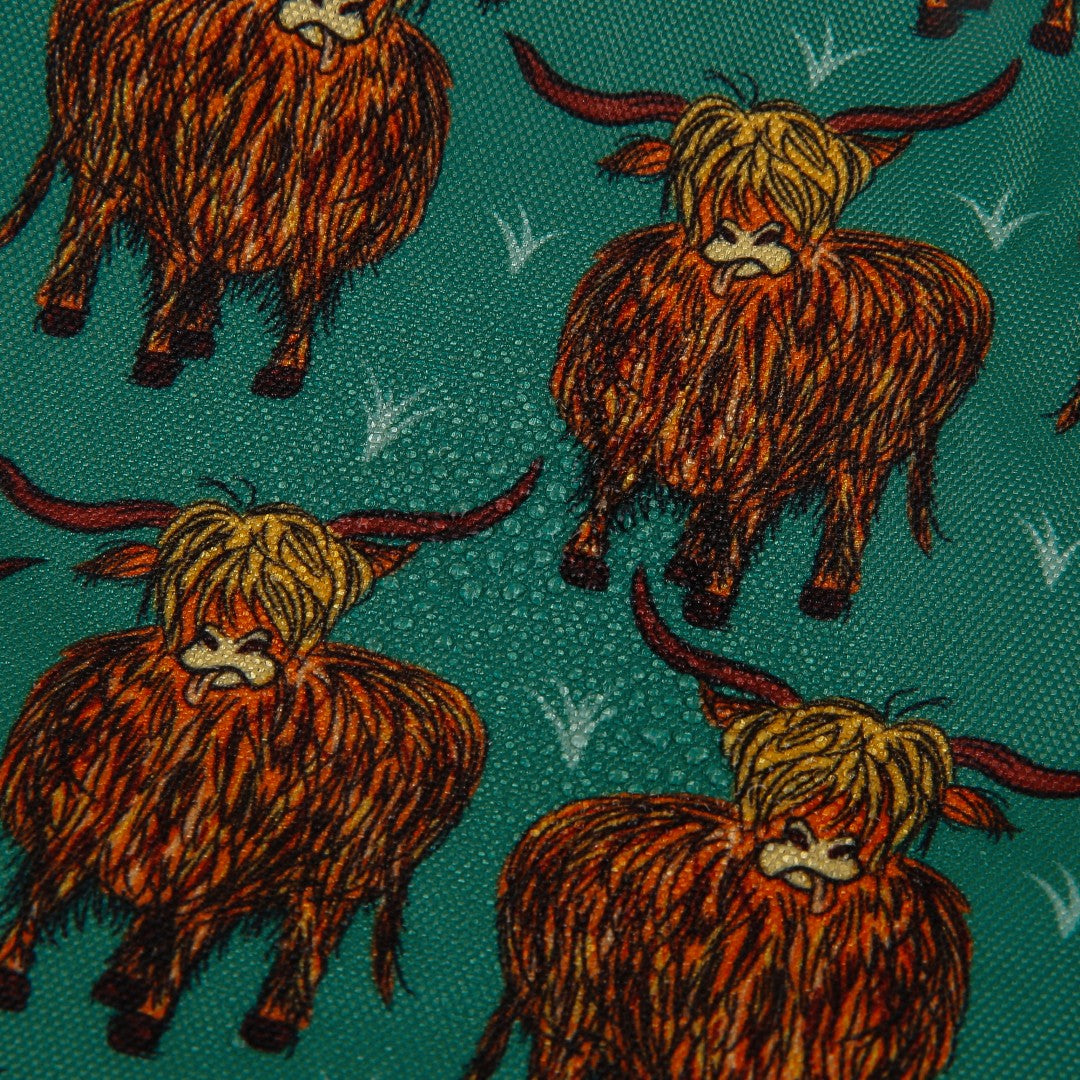 FA1-26 - Sac bandoulière pour téléphone en toile recyclée Eco Chic - Vache des Highlands