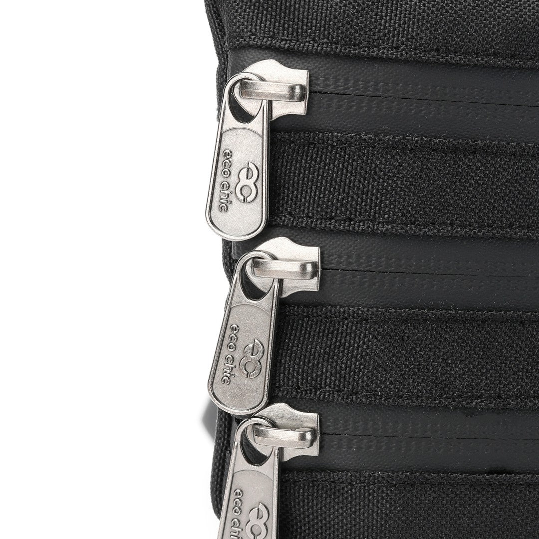 FA1-BK - Sac bandoulière pour téléphone Eco Chic en toile recyclée - Noir