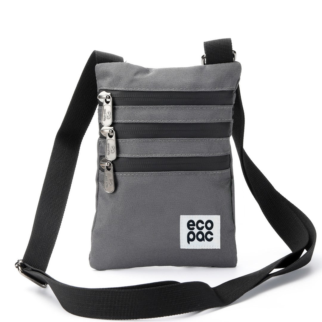 FA1-CB - Eco Chic Recycled Canvas Crossbody Phone Bag - Carbon