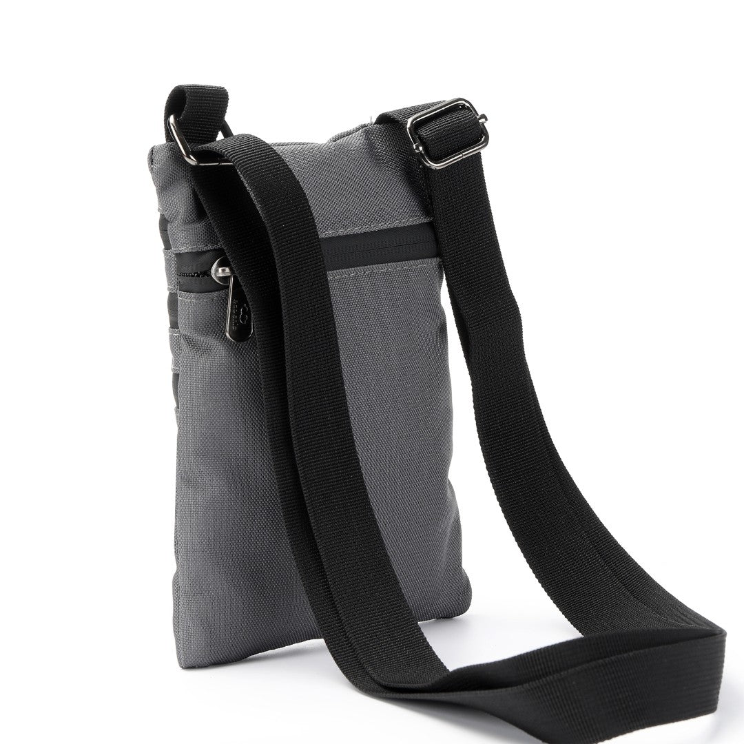 FA1-CB - Eco Chic Recycled Canvas Crossbody Phone Bag - Carbon