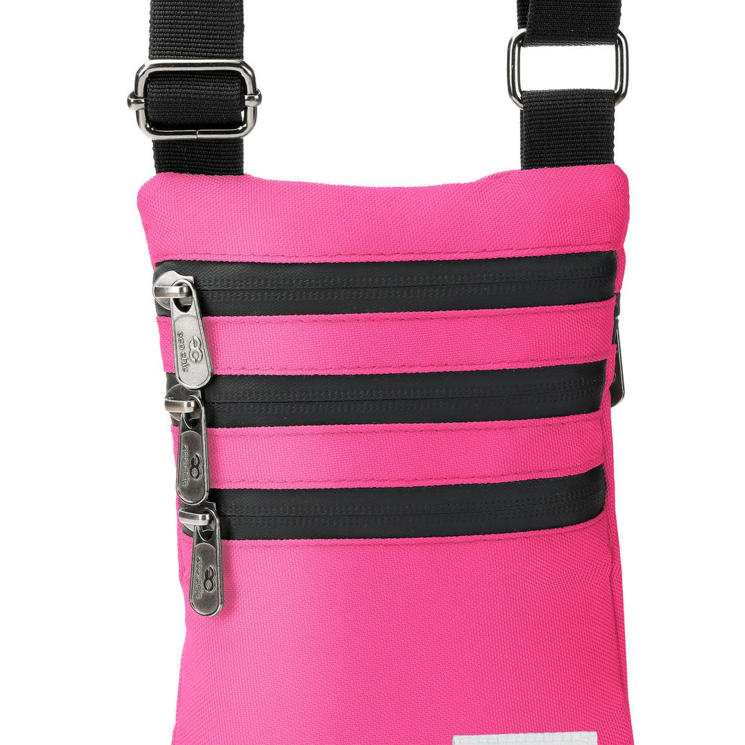 FA1-FA - Sac bandoulière pour téléphone Eco Chic en toile recyclée - Fuchsia