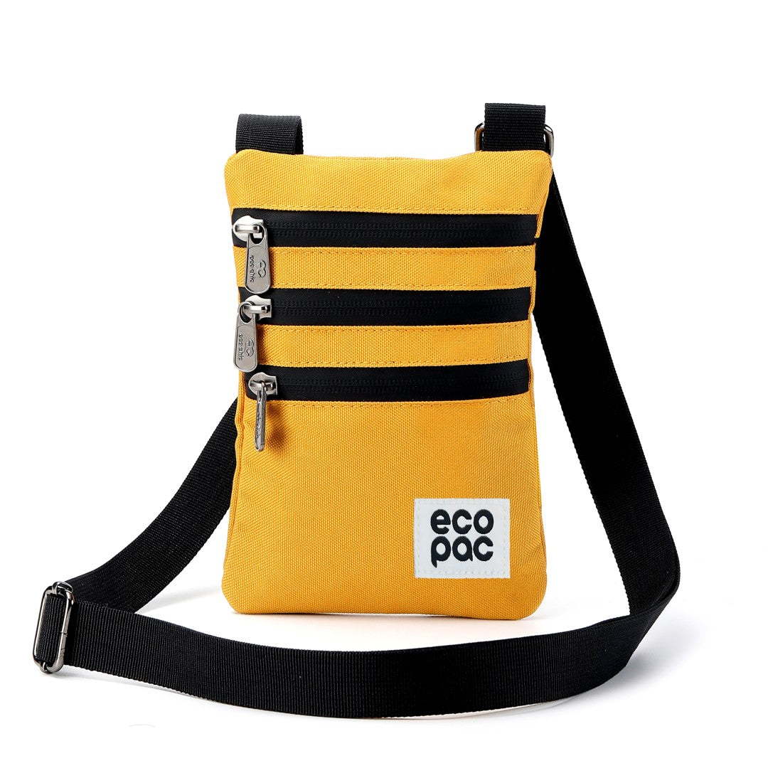 FA1-SF - Eco Chic Recycled Canvas Crossbody Phone Bag - Sunflower
