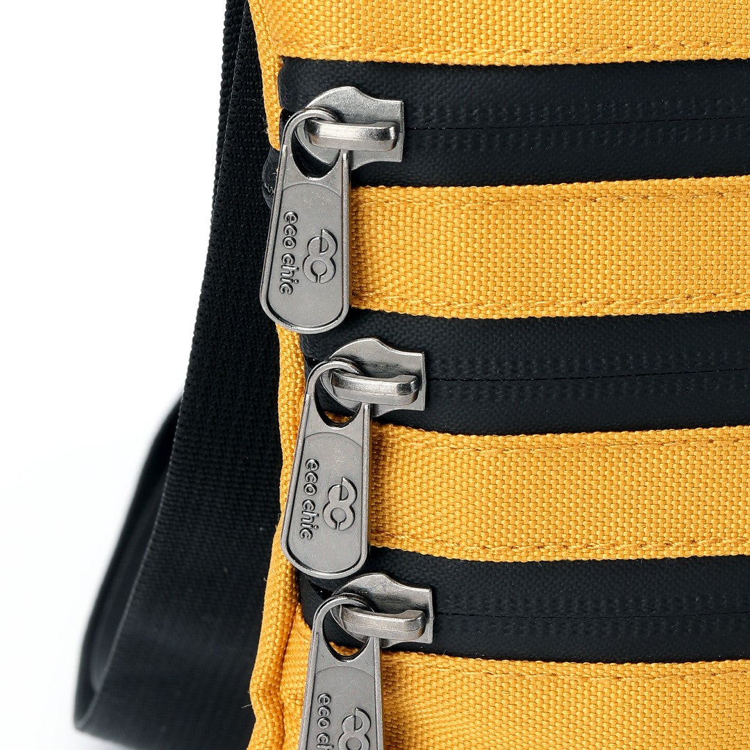 FA1-SF - Eco Chic Recycled Canvas Crossbody Phone Bag - Sunflower
