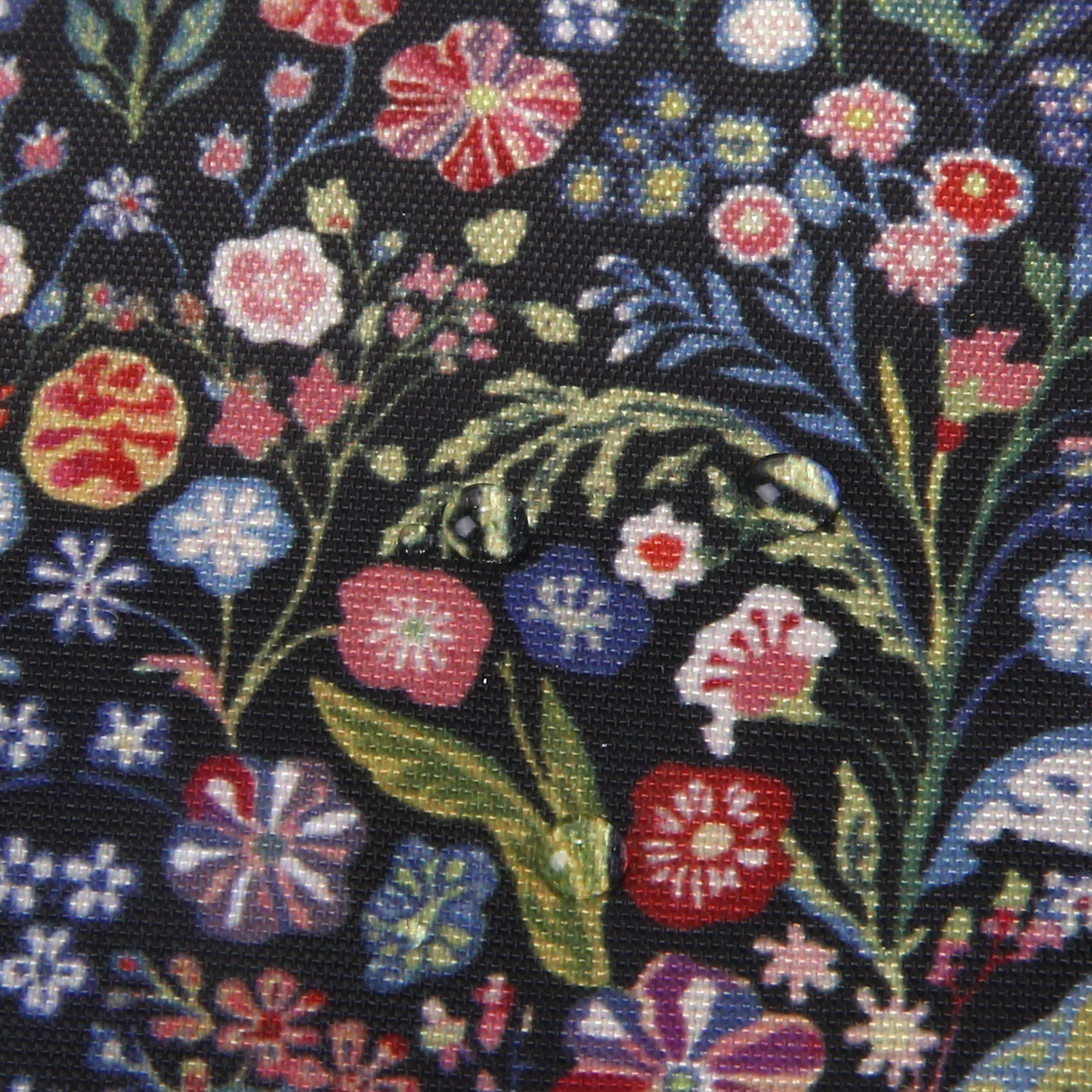 I115BK - Eco Chic Lightweight Foldable Crossbody Bag Ditsy Black (Pack of 2)