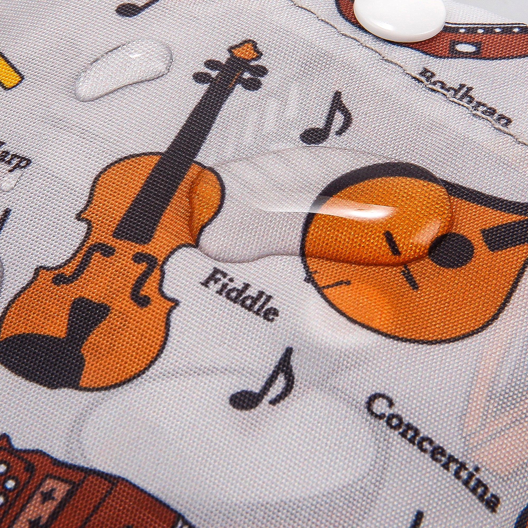 I97GY - Sac bandoulière pliable léger Eco Chic Gris Musique (Lot de 2)
