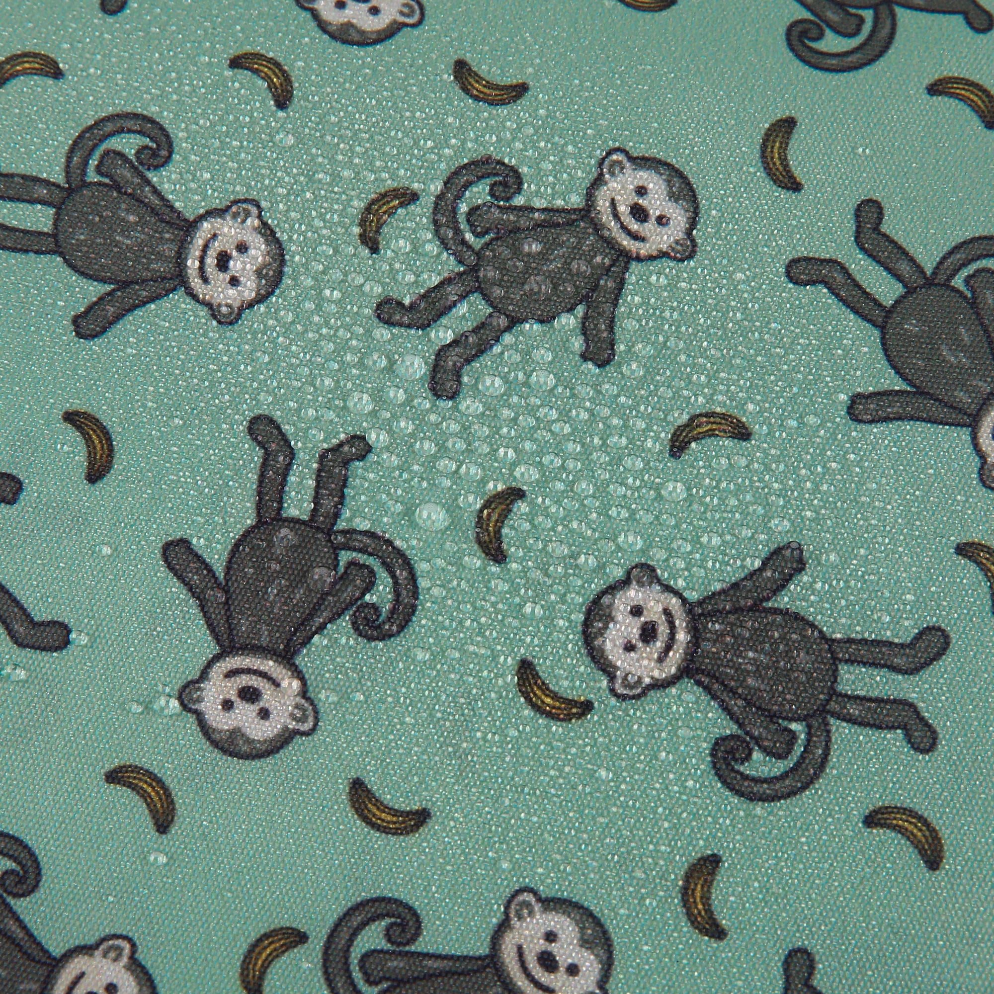 C90GN - Eco Chic Lightweight Foldable Lunch Bag Monkeys Green (Pack of 2)