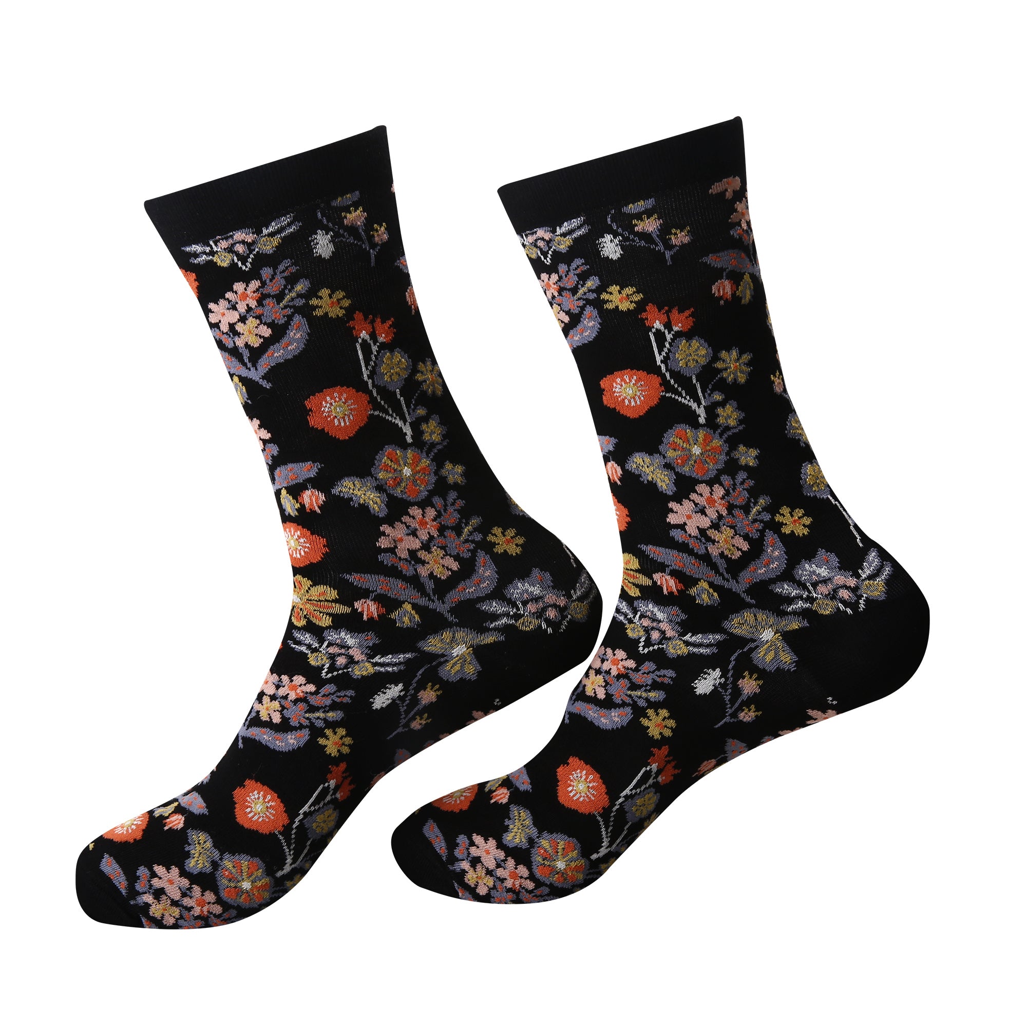 SK115BK - Eco Chic Eco-Friendly Bamboo Socks Ditsy Black