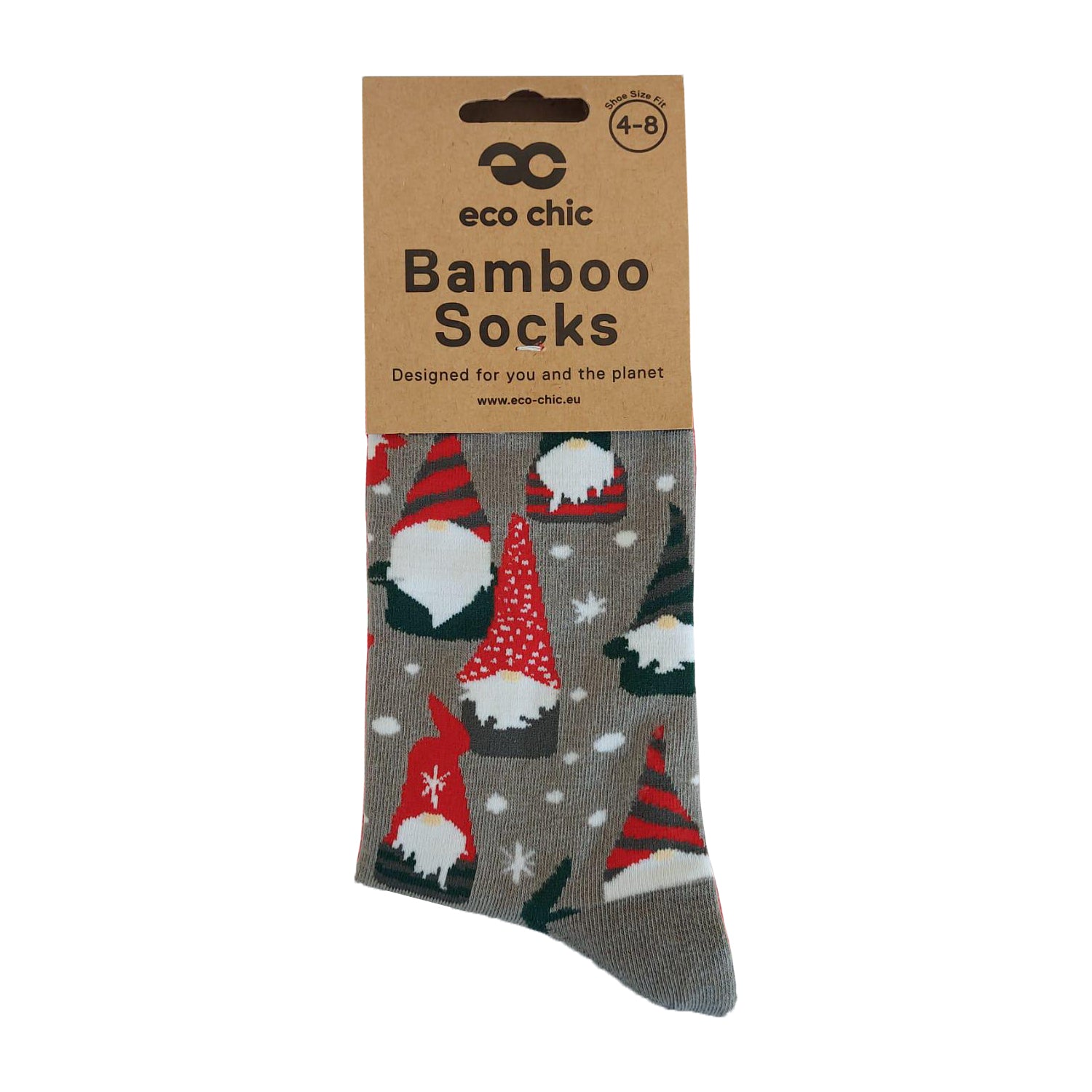 SKB08 - Eco Chic Eco-Friendly Bamboo Christmas Socks - Gonks