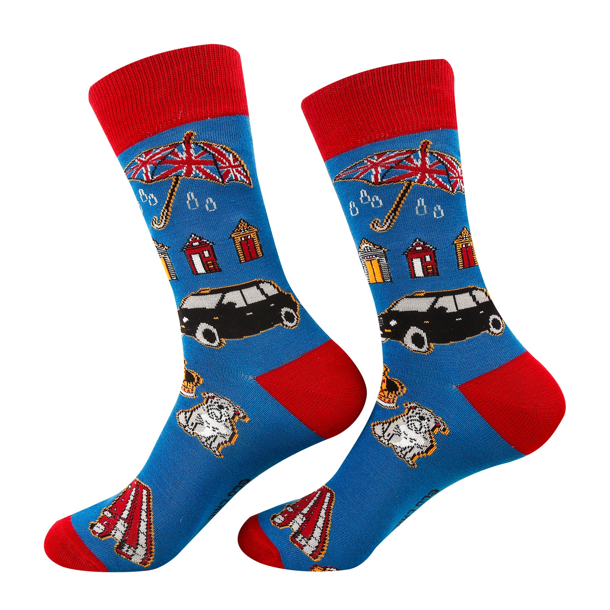 SKL94NY - Eco Chic Eco-Friendly Bamboo Socks Great Britain Navy
