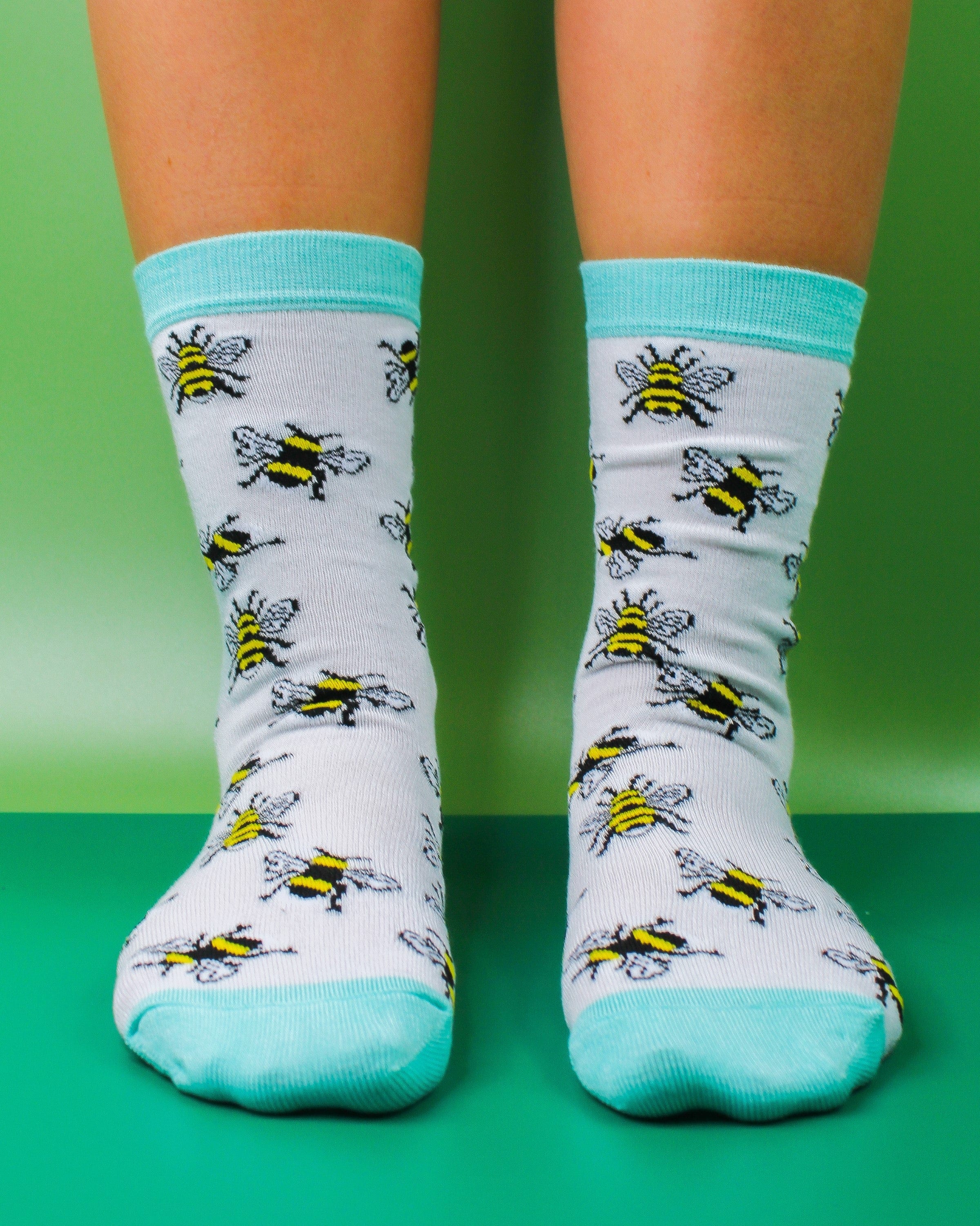 Eco Chic Eco Chic Eco-Friendly Bamboo Socks Bumble Bees