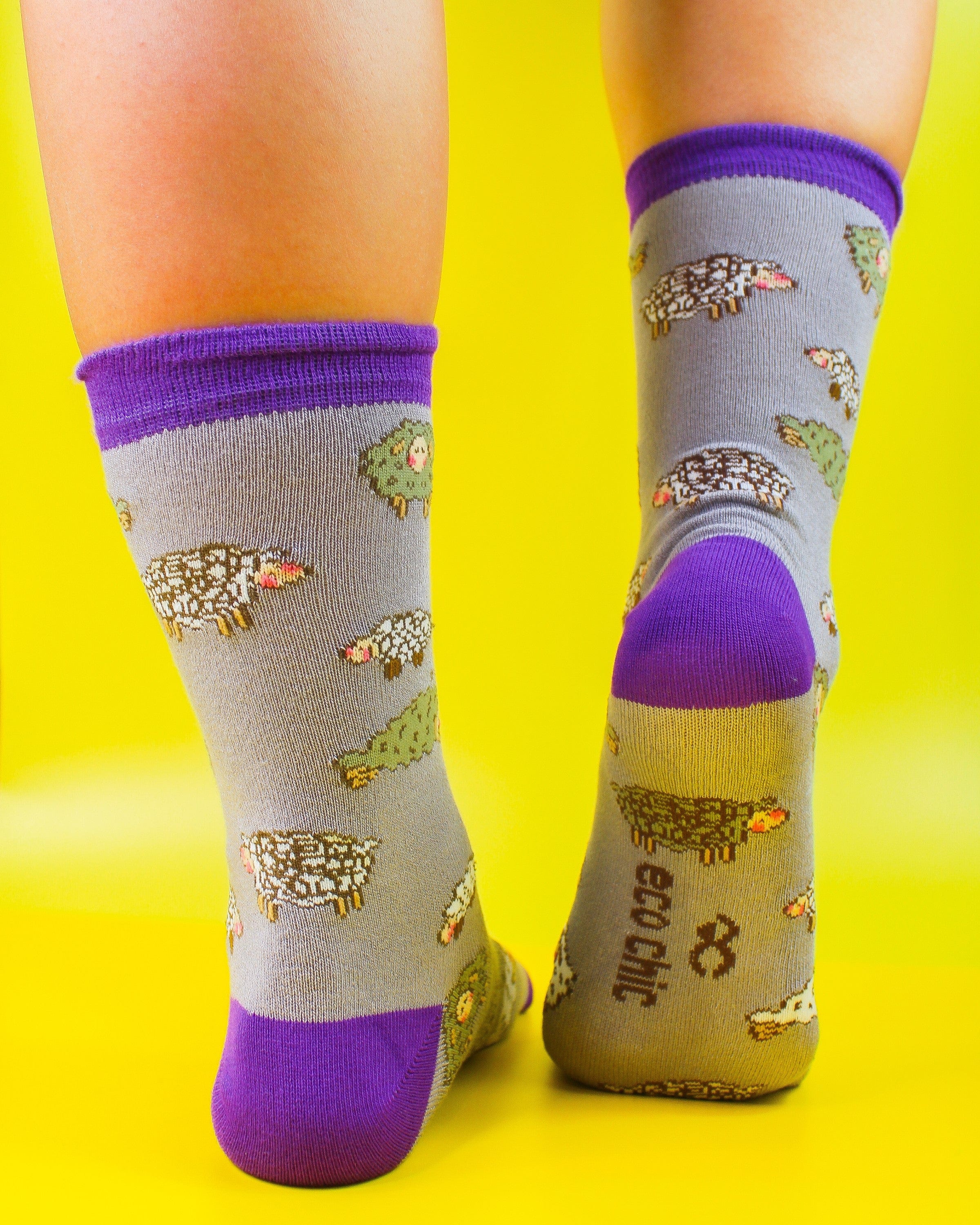 Eco Chic Eco Chic Eco-Friendly Bamboo Socks Cute Sheep