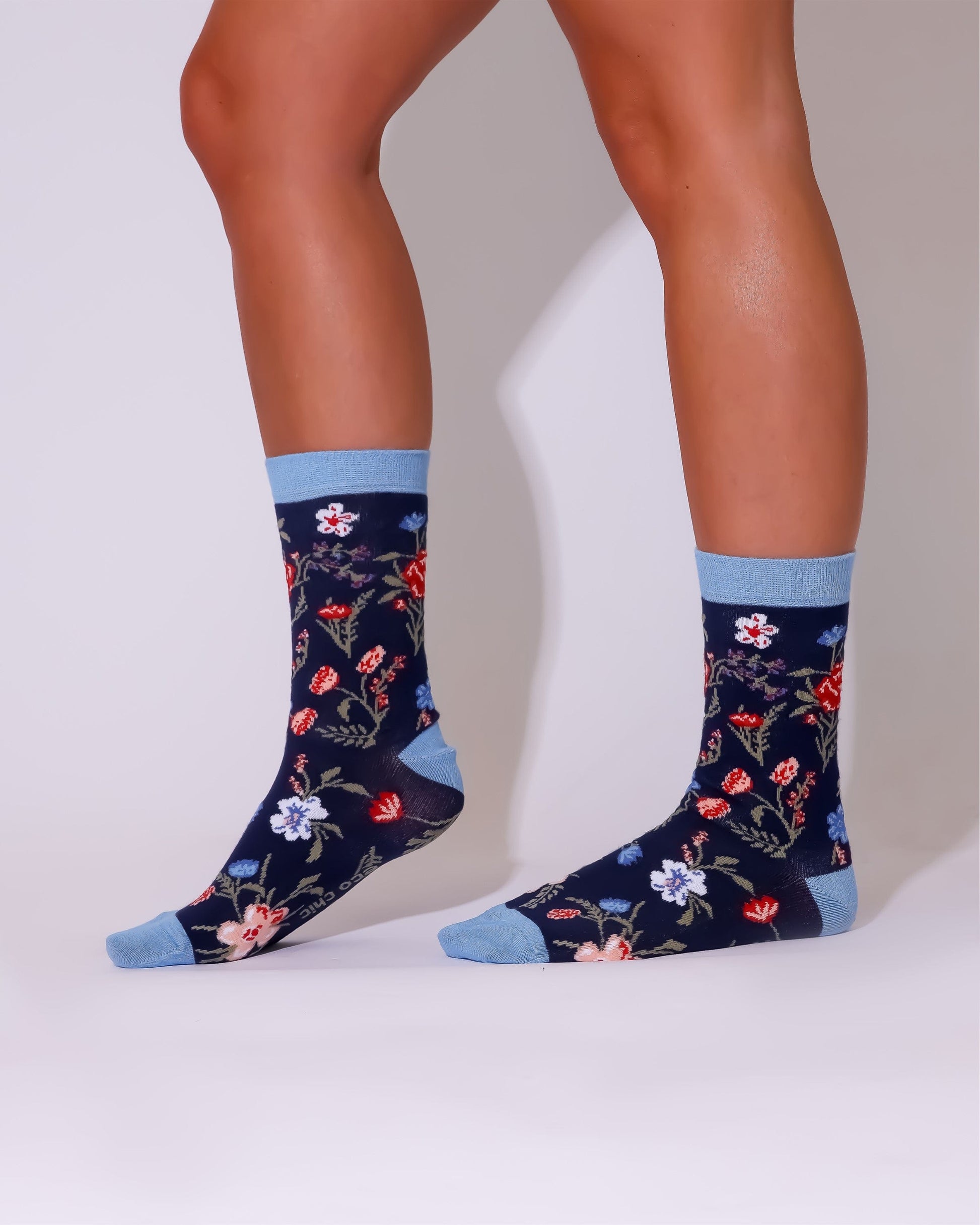 Eco Chic Eco Chic Eco-Friendly Bamboo Socks Floral
