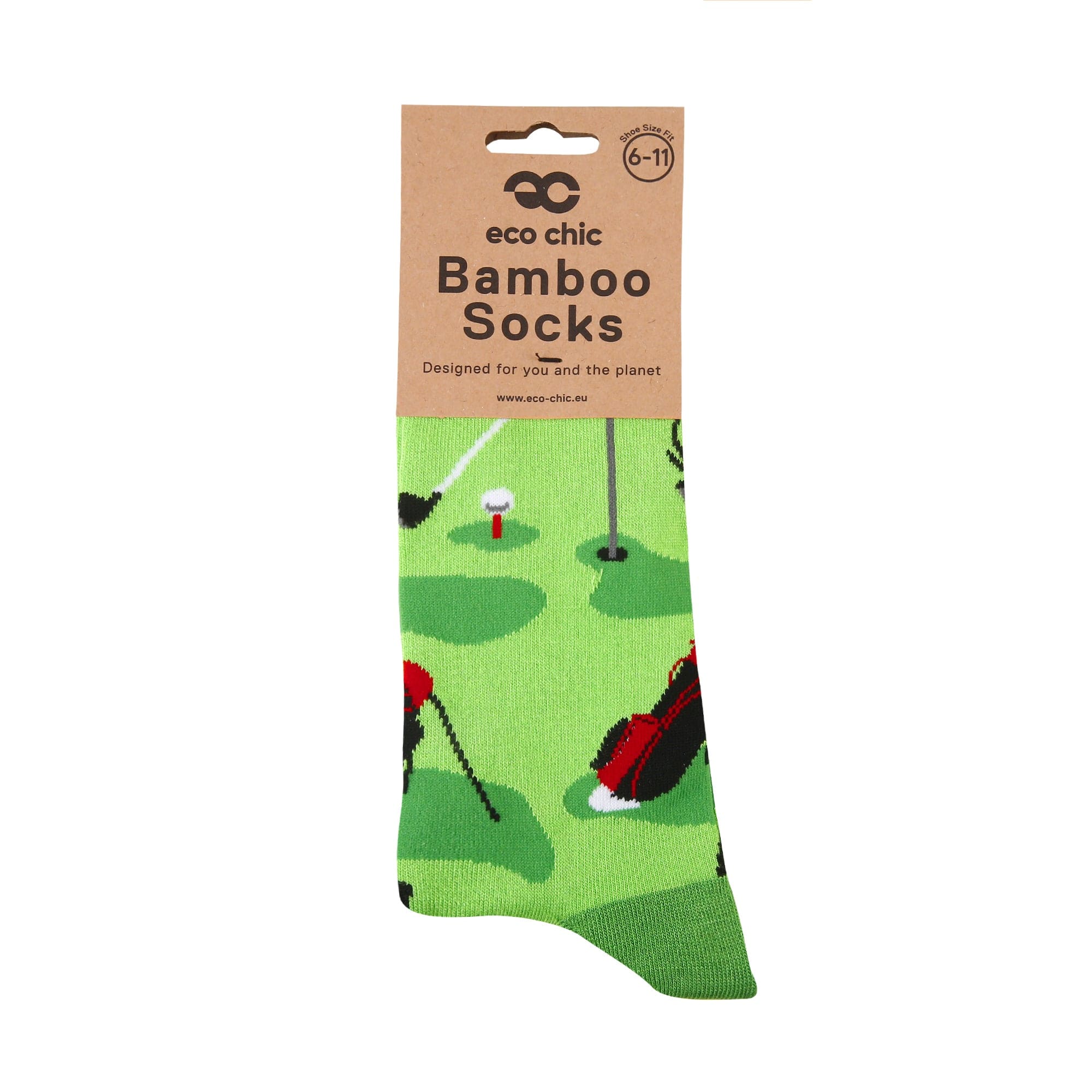 Eco Chic Green Eco Chic Eco-Friendly Bamboo Socks Golf
