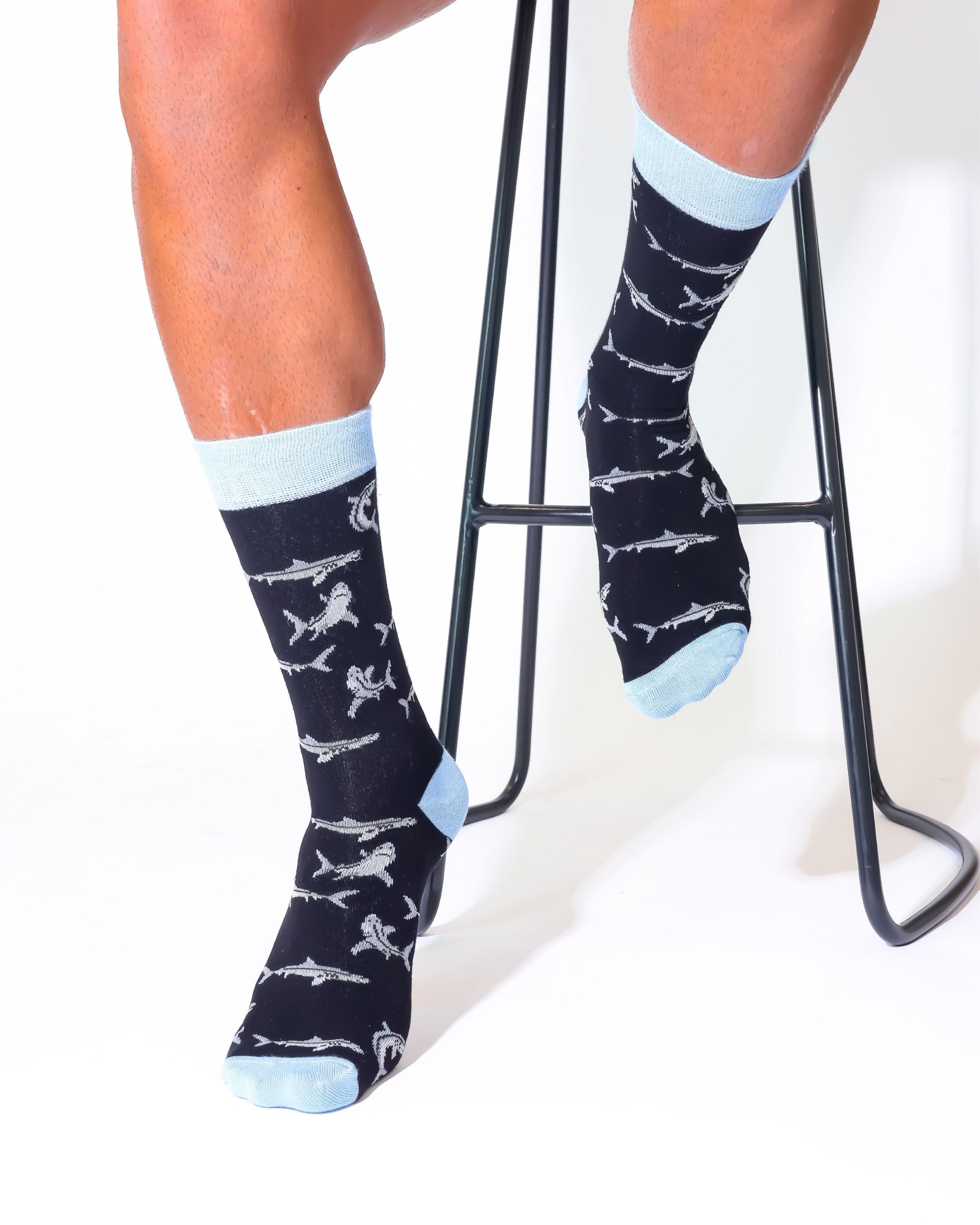 Eco Chic Eco Chic Eco-Friendly Bamboo Socks Sharks