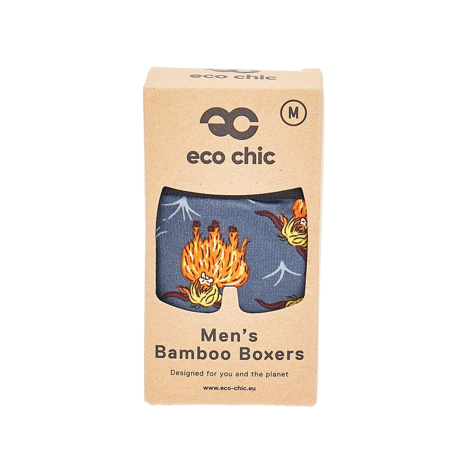 Eco Chic Retail Ltd Eco-Chic Eco Friendly Men's Bamboo Boxers Highland Cow