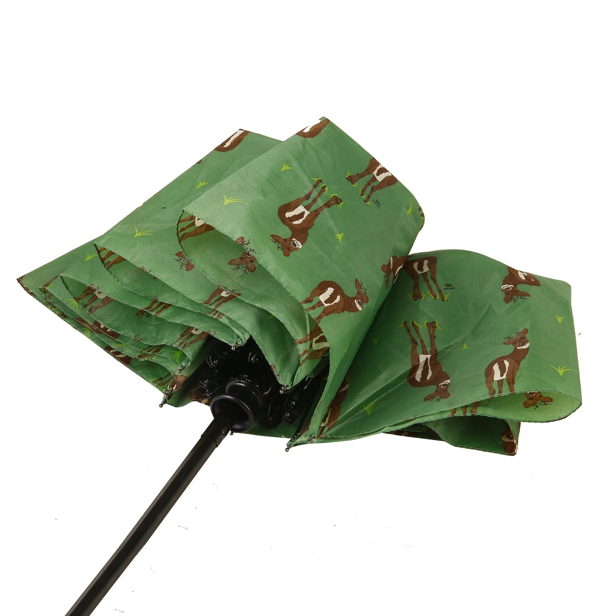 Eco Chic Eco Chic Folding Automatic Umbrella Deer