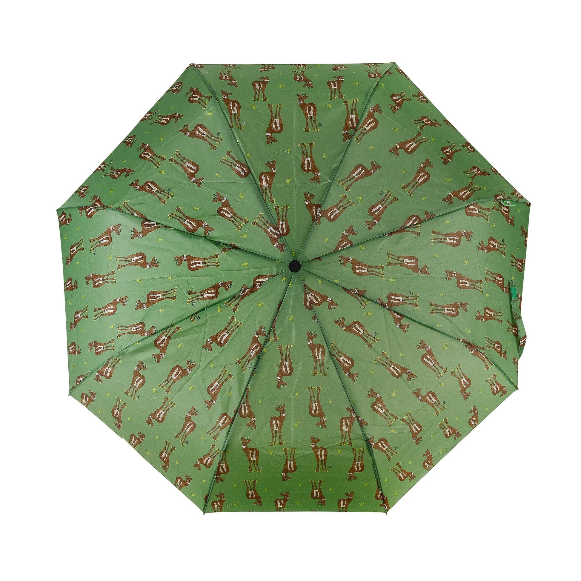 Eco Chic Eco Chic Folding Automatic Umbrella Deer