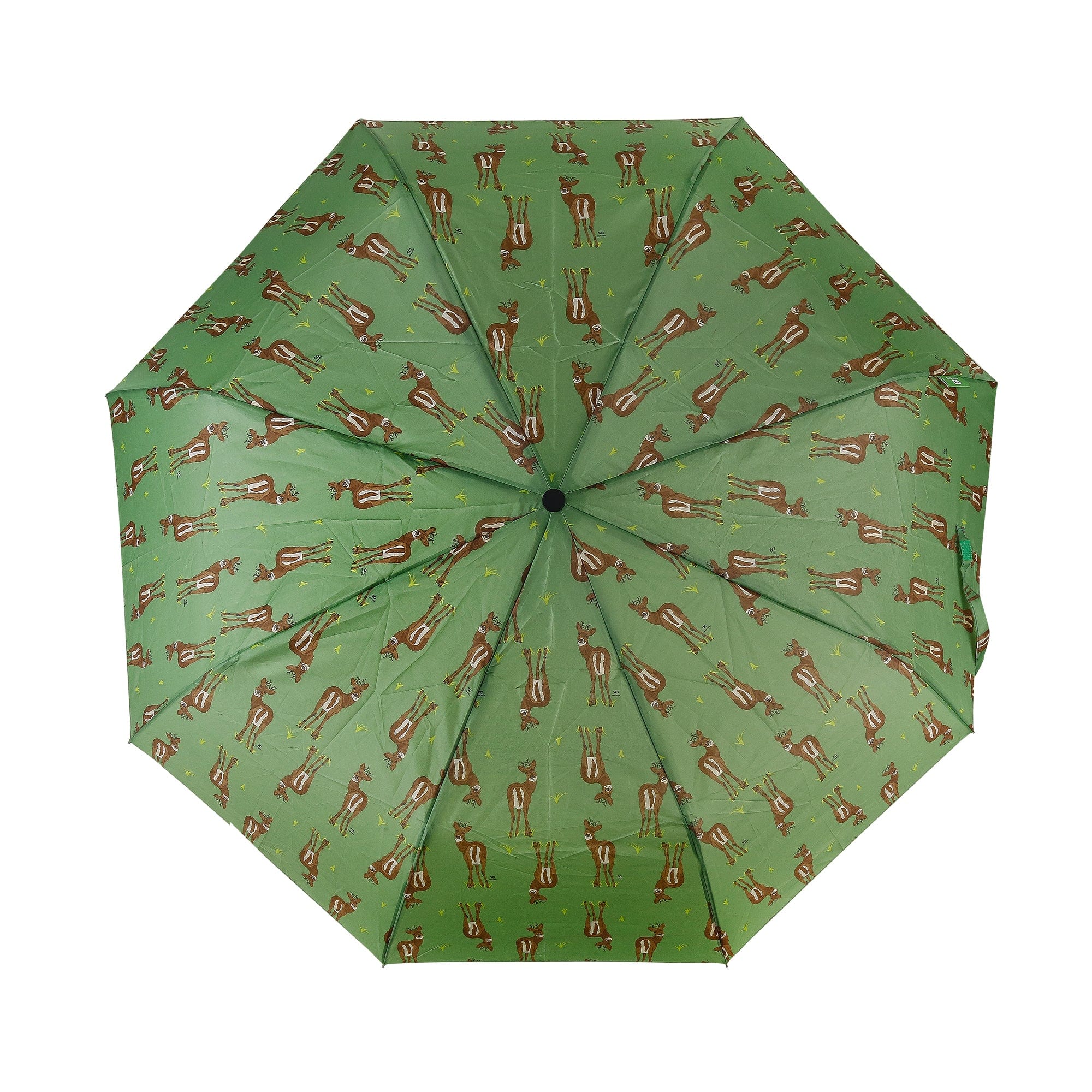 Eco Chic Eco Chic Folding Automatic Umbrella Deer