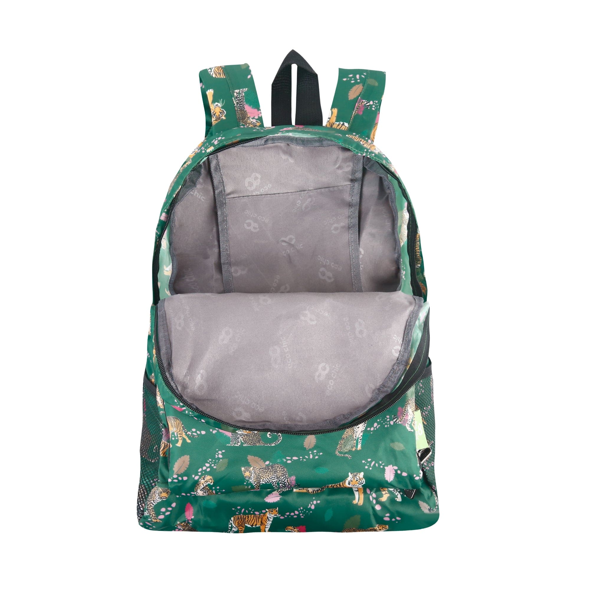 Eco Chic Eco Chic Lightweight Foldable Backpack Big Cat