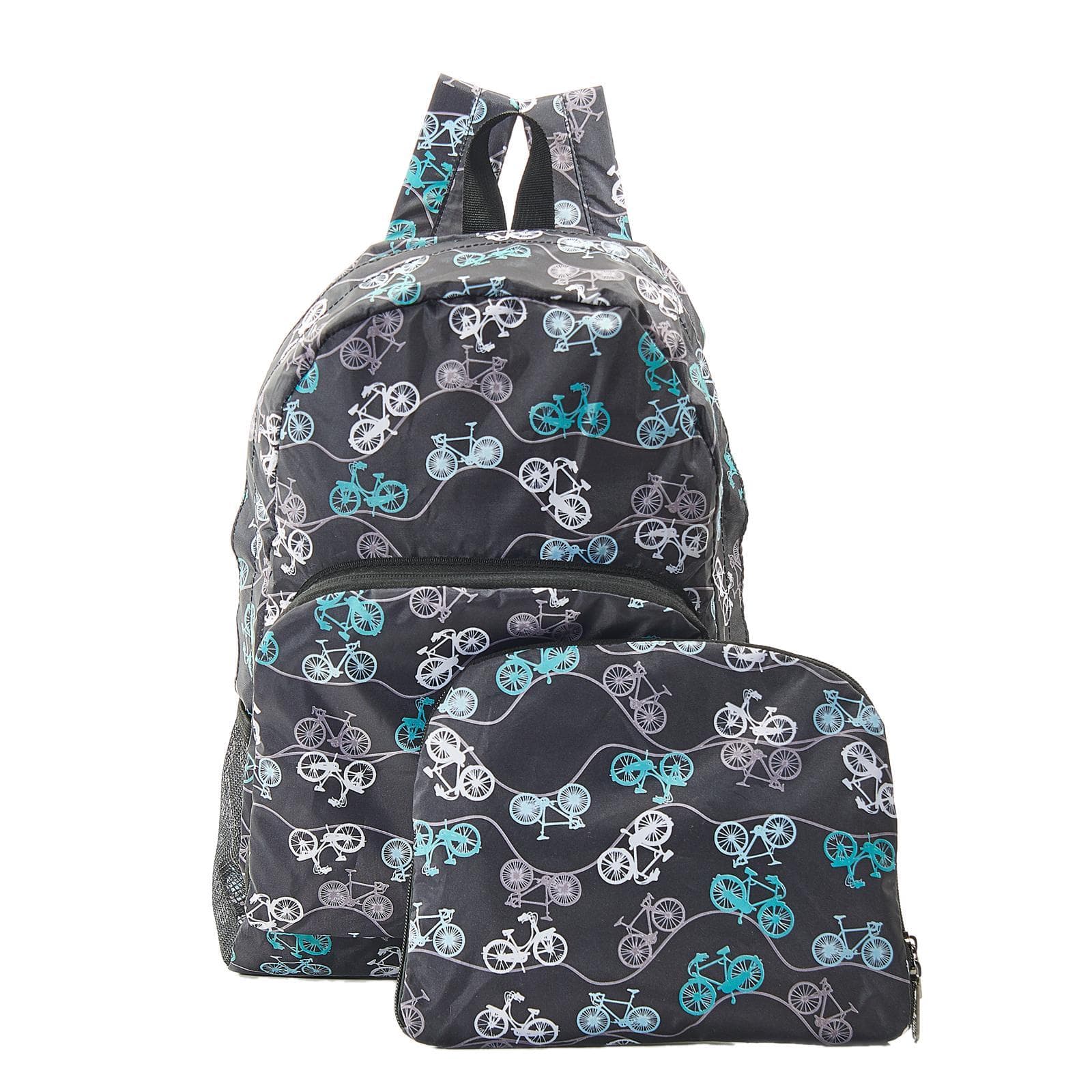 Eco Chic Black Eco Chic Lightweight Foldable Backpack Bike