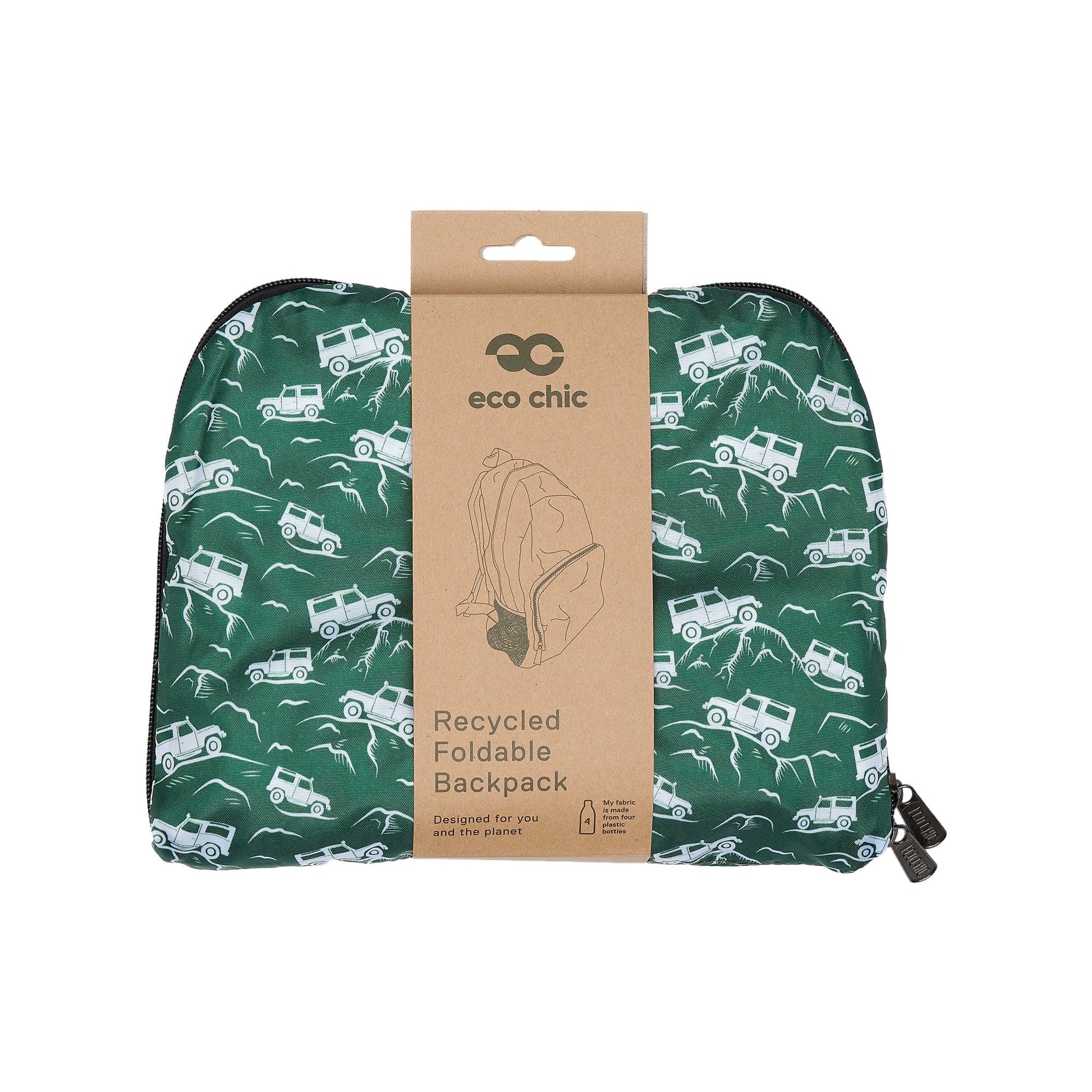 Eco Chic Eco Chic Lightweight Foldable Backpack Landrovers