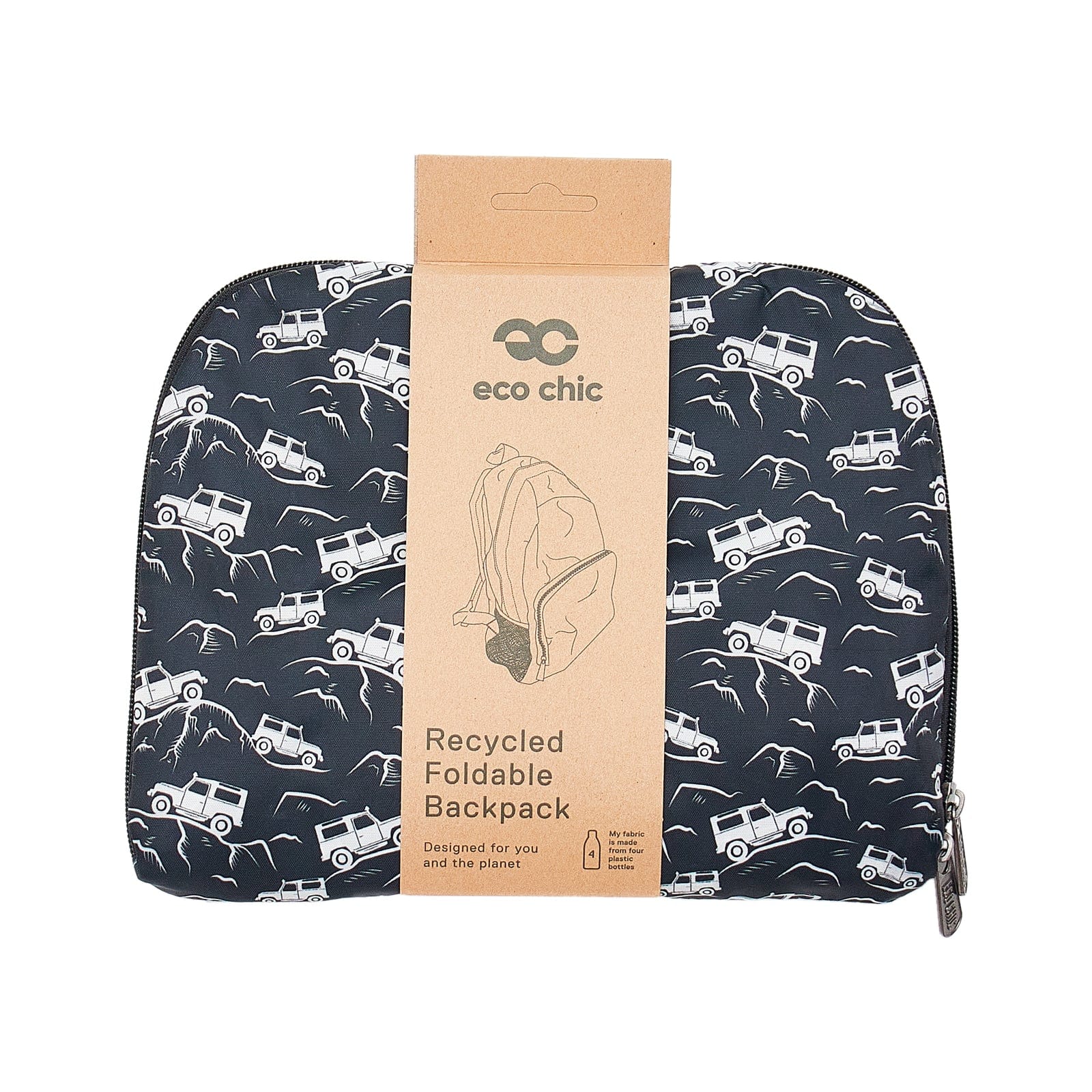 Eco Chic Eco Chic Lightweight Foldable Backpack Landrovers