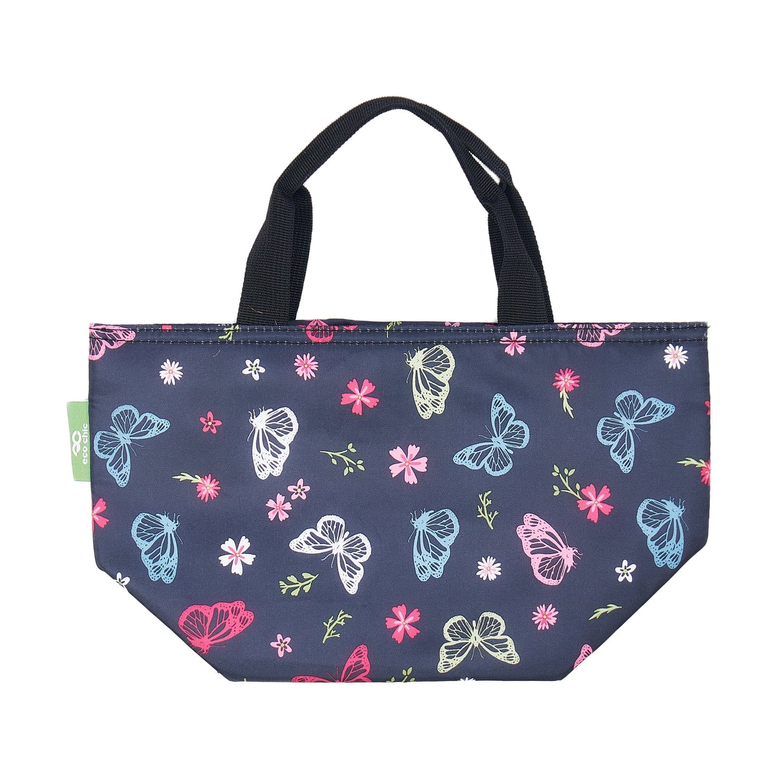 Eco Chic Eco Chic Lightweight Foldable Lunch Bag Monarch Butterflies