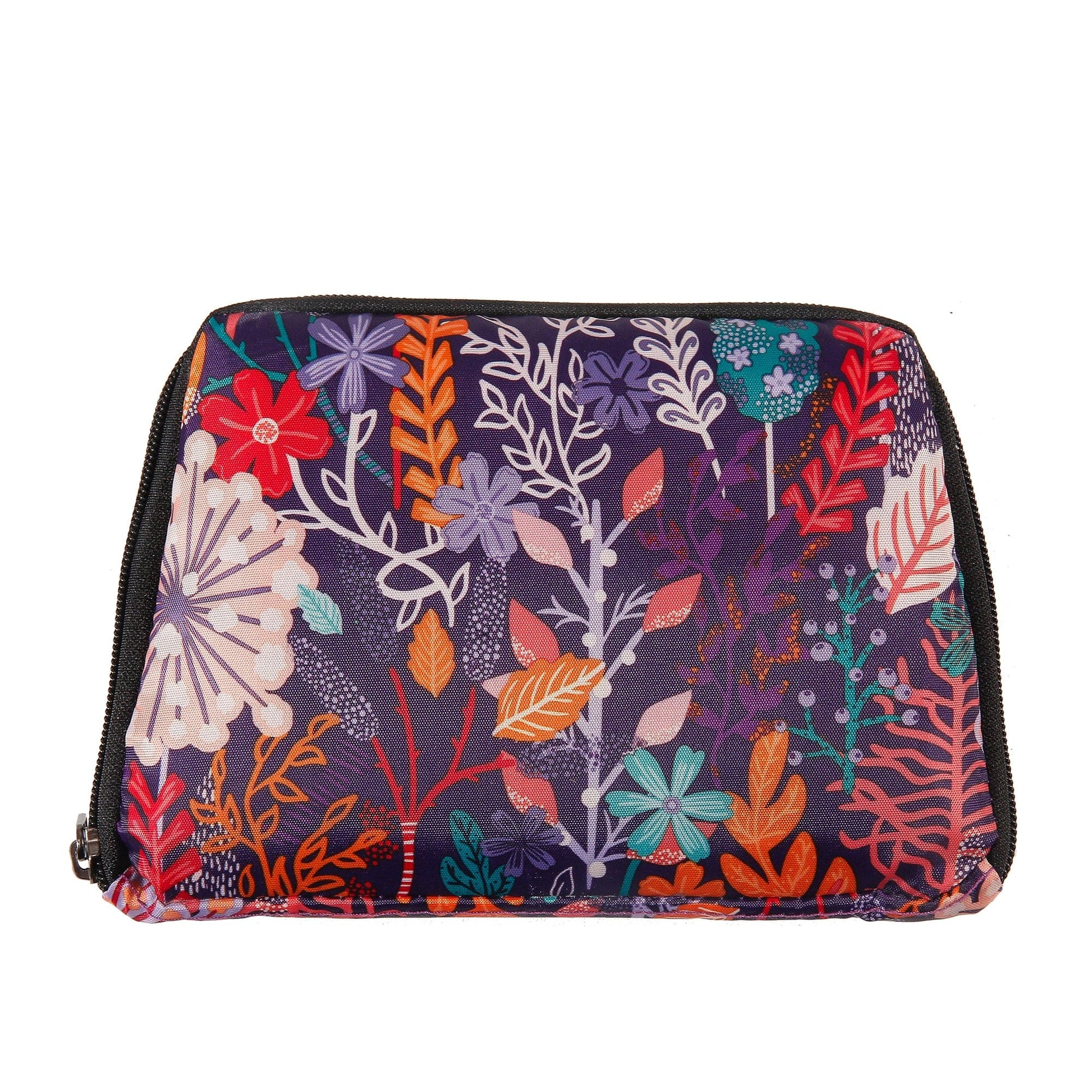 Eco Chic Purple Eco Chic Lightweight Foldable Mini Backpack Lush Floral