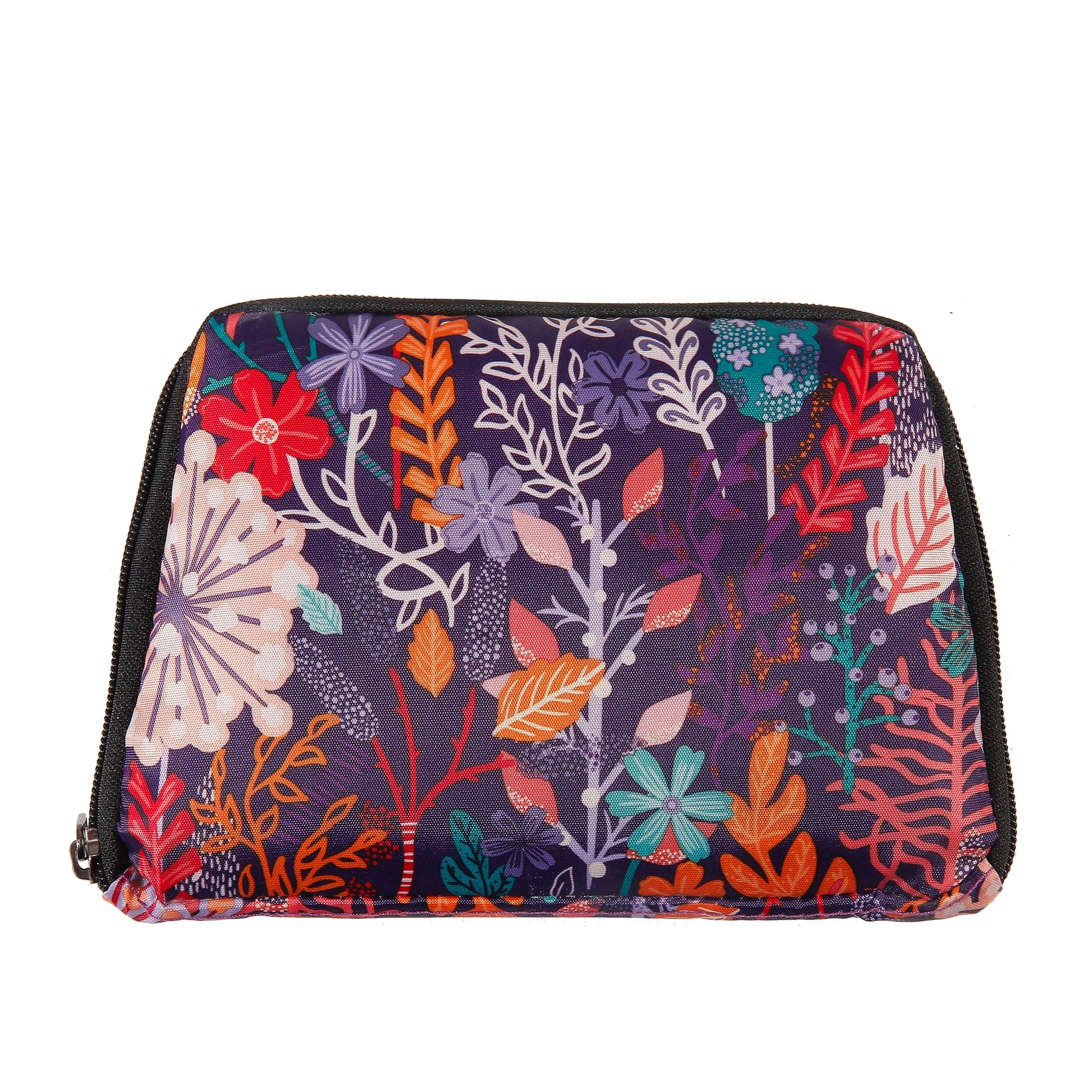 Eco Chic Purple Eco Chic Lightweight Foldable Mini Backpack Lush Floral