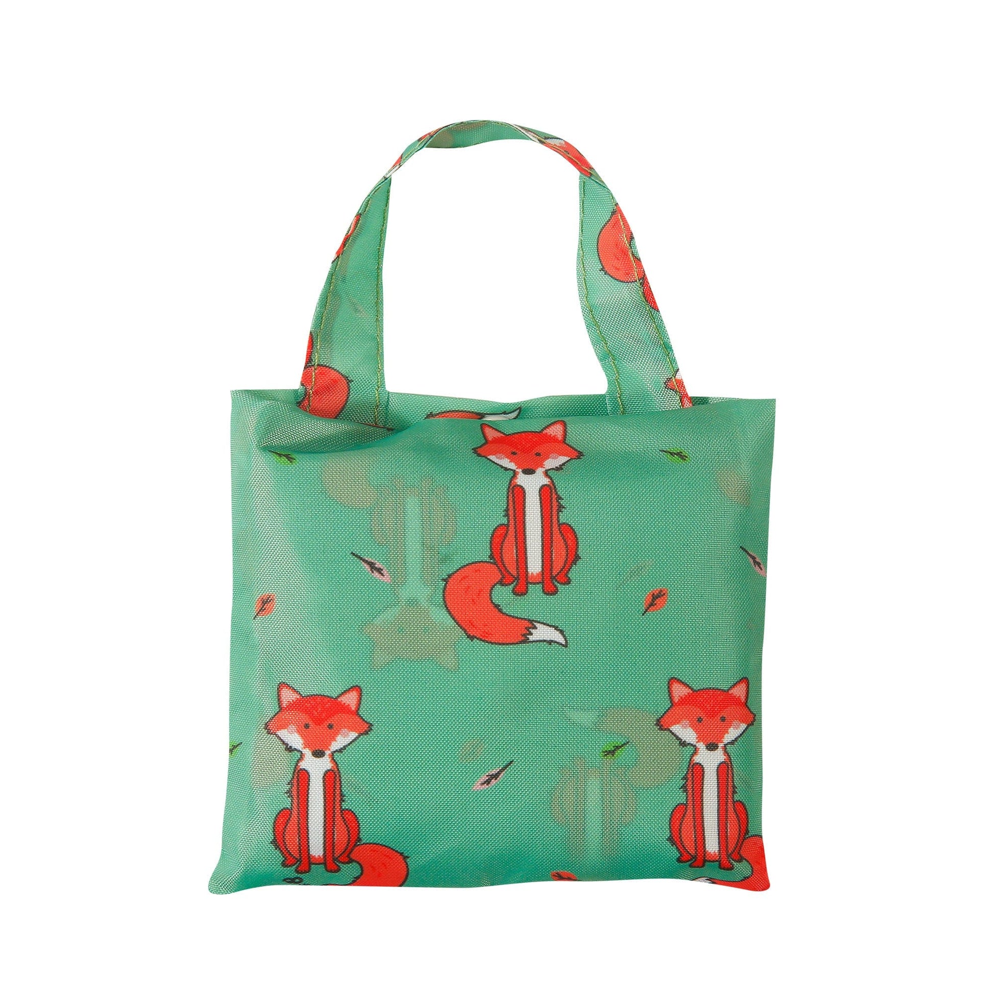 Eco Chic Eco Chic Lightweight Foldable Reusable Shopping Bag Foxes