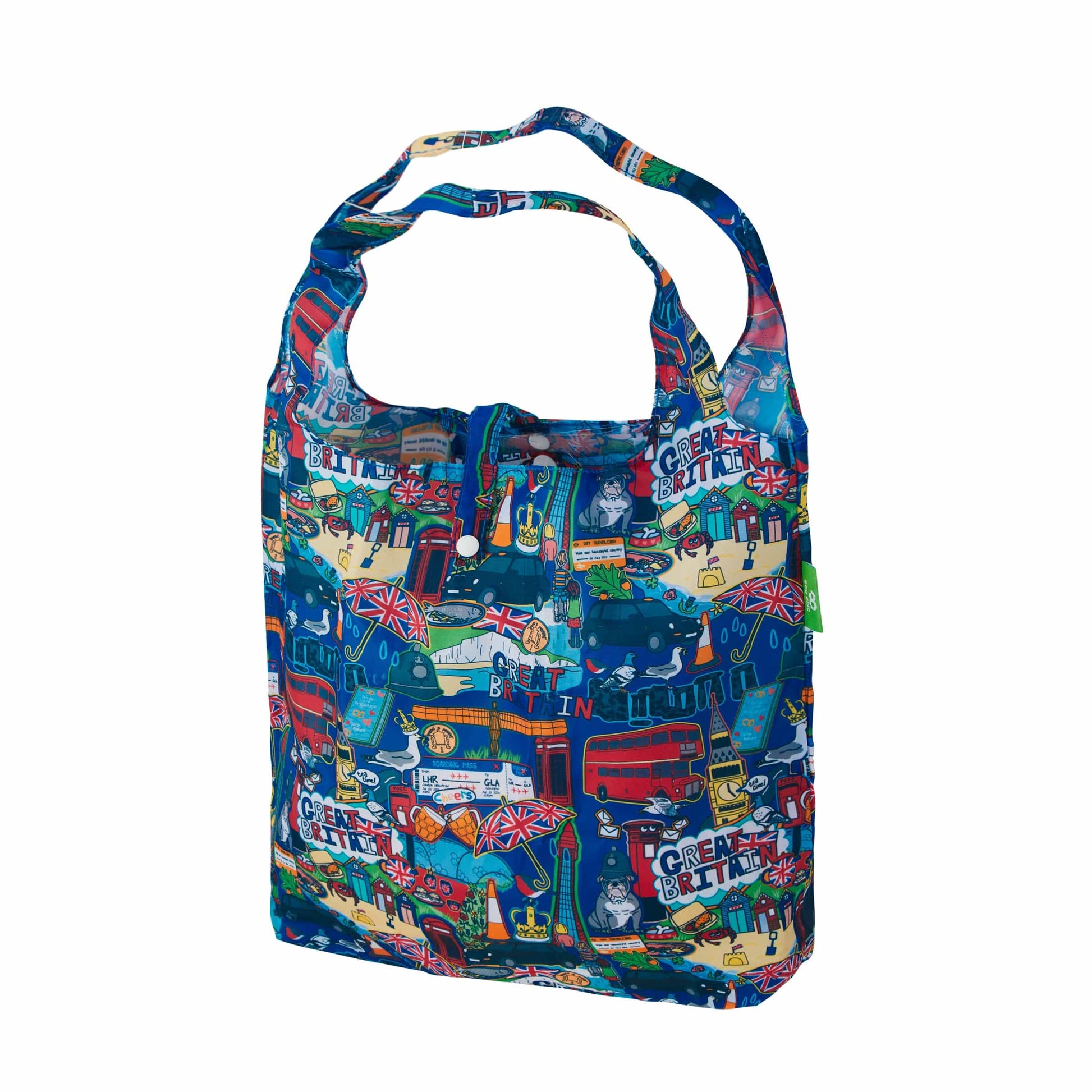Eco Chic Eco Chic Lightweight Foldable Reusable Shopping Bag Great Britain