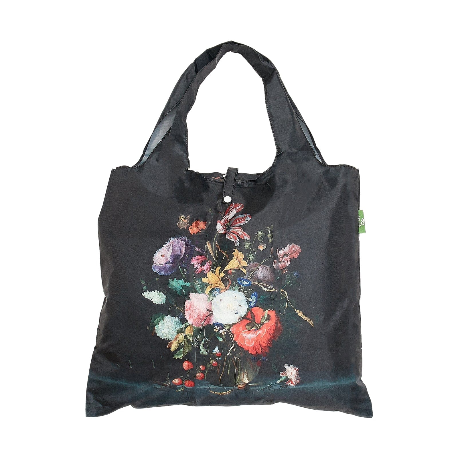 Eco Chic Eco Chic Lightweight Foldable Reusable Shopping Bag National Gallery Flowers in a Vase