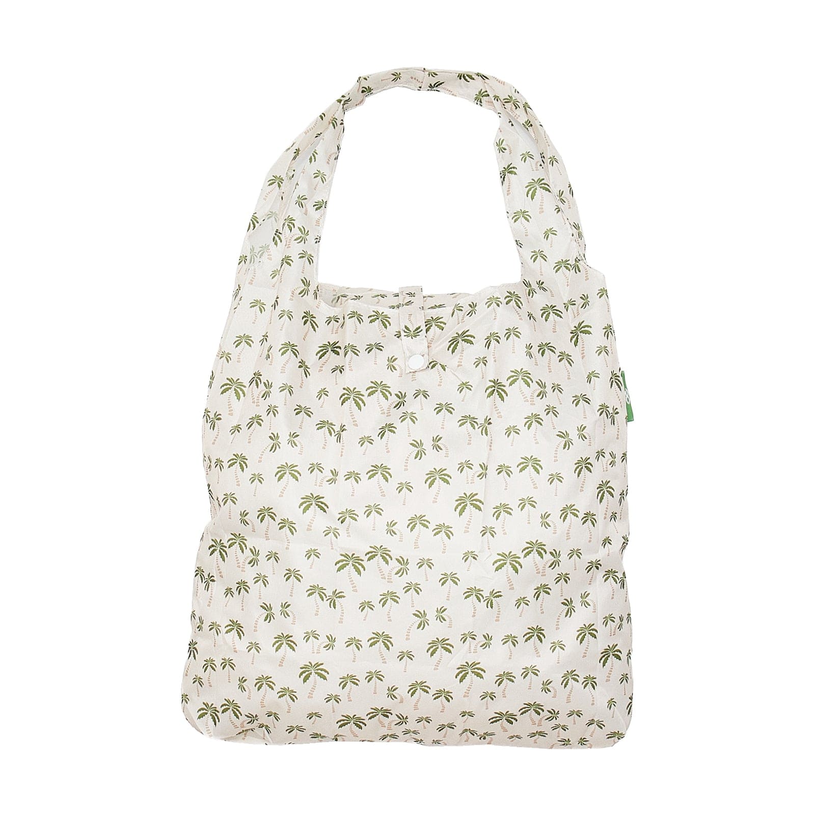 Eco Chic Beige Eco Chic Lightweight Foldable Reusable Shopping Bag Palm Tree