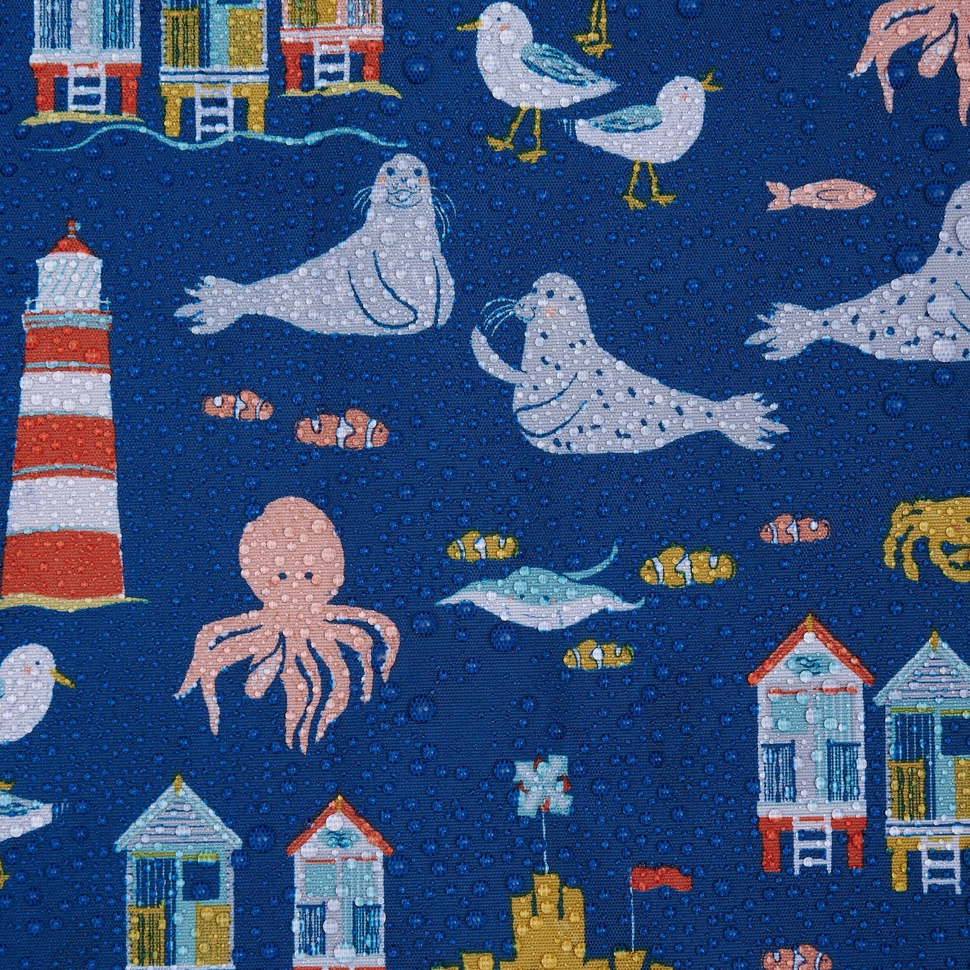 Eco Chic Eco Chic Lightweight Foldable Reusable Shopping Bag Seaside