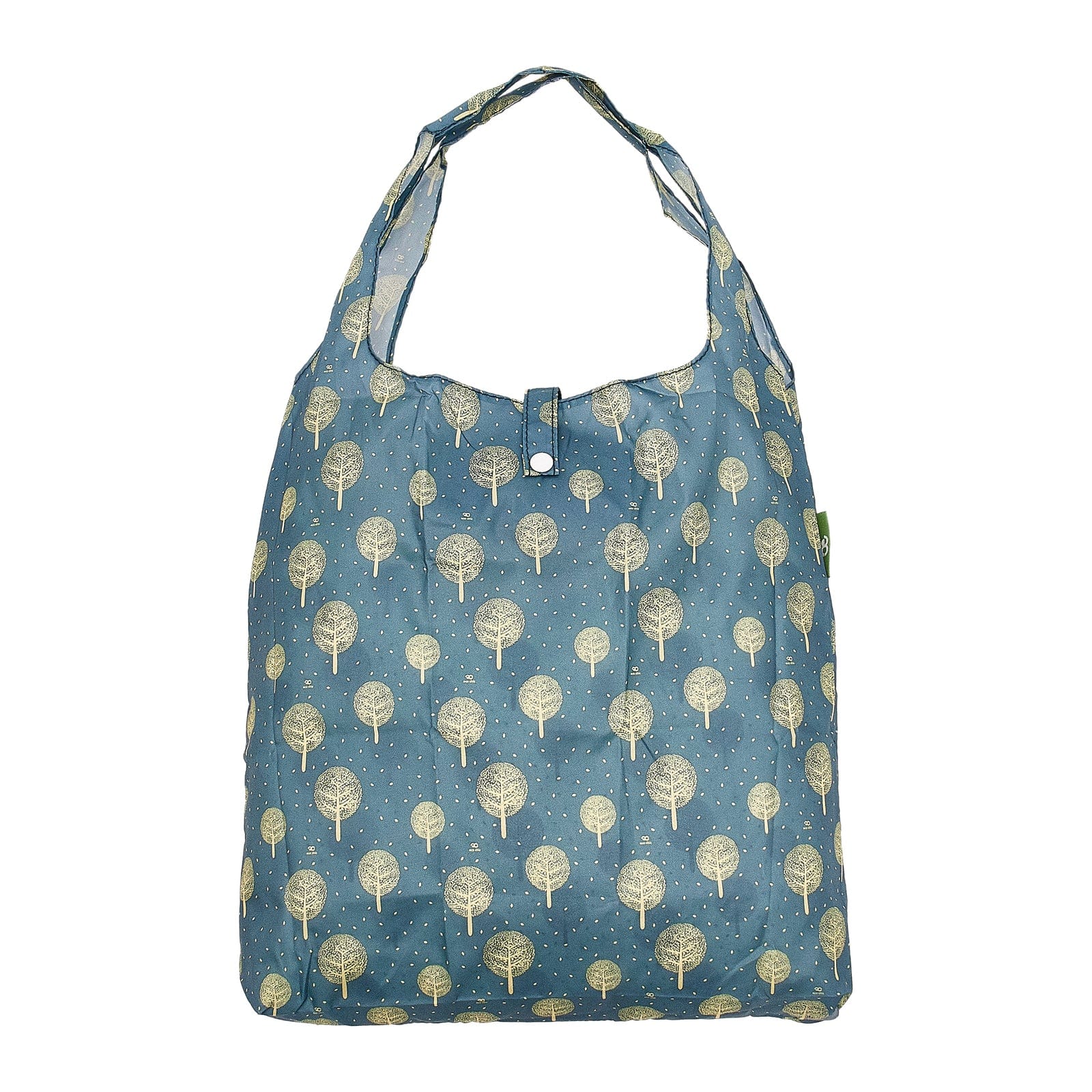 Eco Chic Blue Eco Chic Lightweight Foldable Reusable Shopping Bag Tree of Life