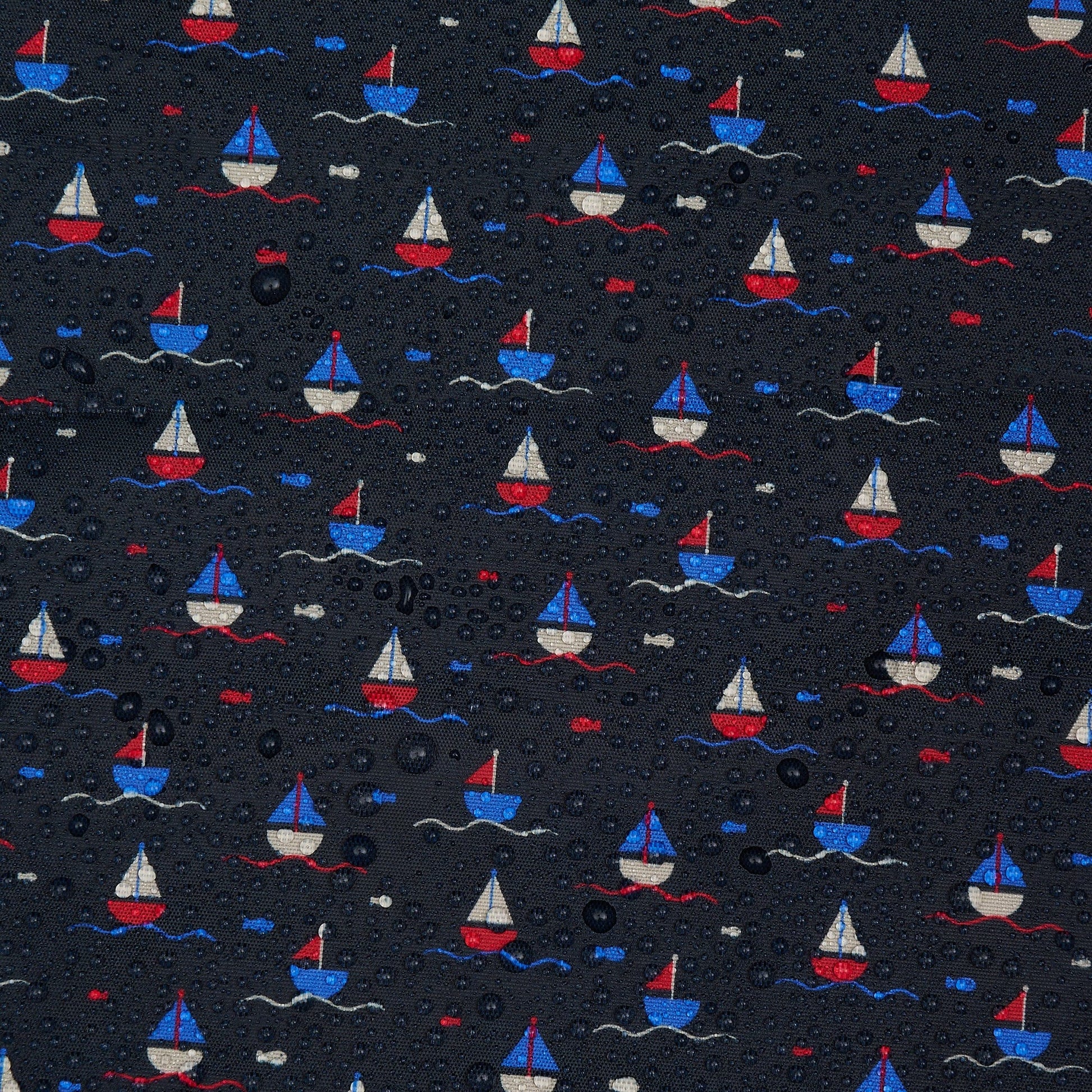 Eco Chic Navy Eco Chic Lightweight Foldable Reusable Shopping Bag Yachts