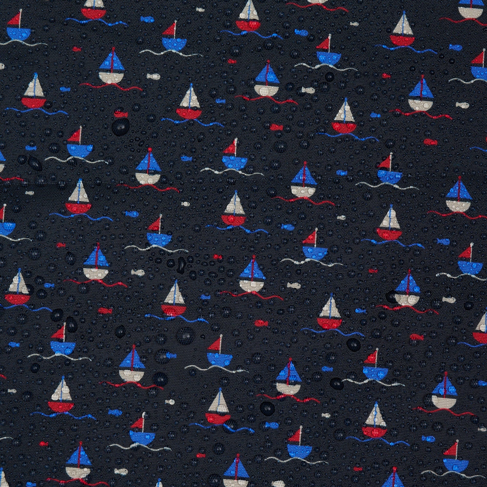 Eco Chic Navy Eco Chic Lightweight Foldable Reusable Shopping Bag Yachts