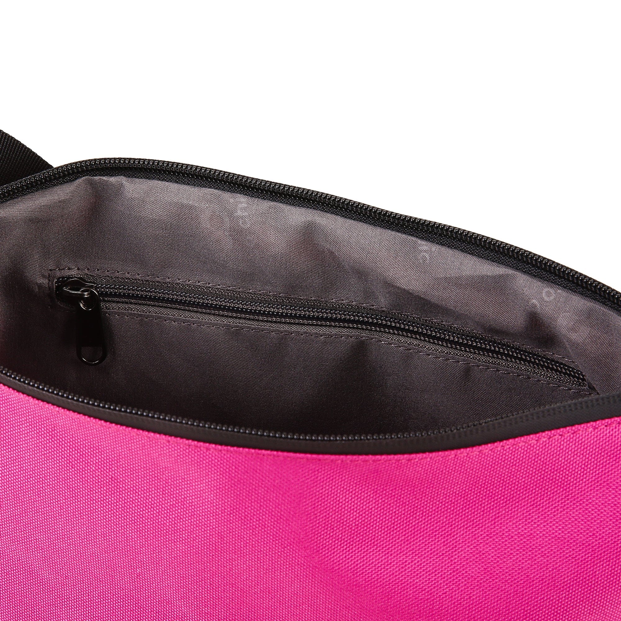 Eco Chic Eco Chic Recycled Canvas Crescent Bag - Fuchsia