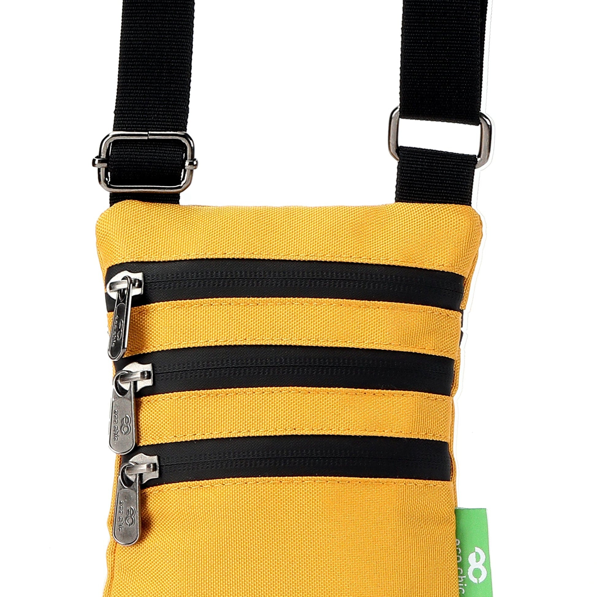 Eco Chic Retail Ltd Eco Chic Recycled Canvas Crossbody Phone Bag - Sunflower