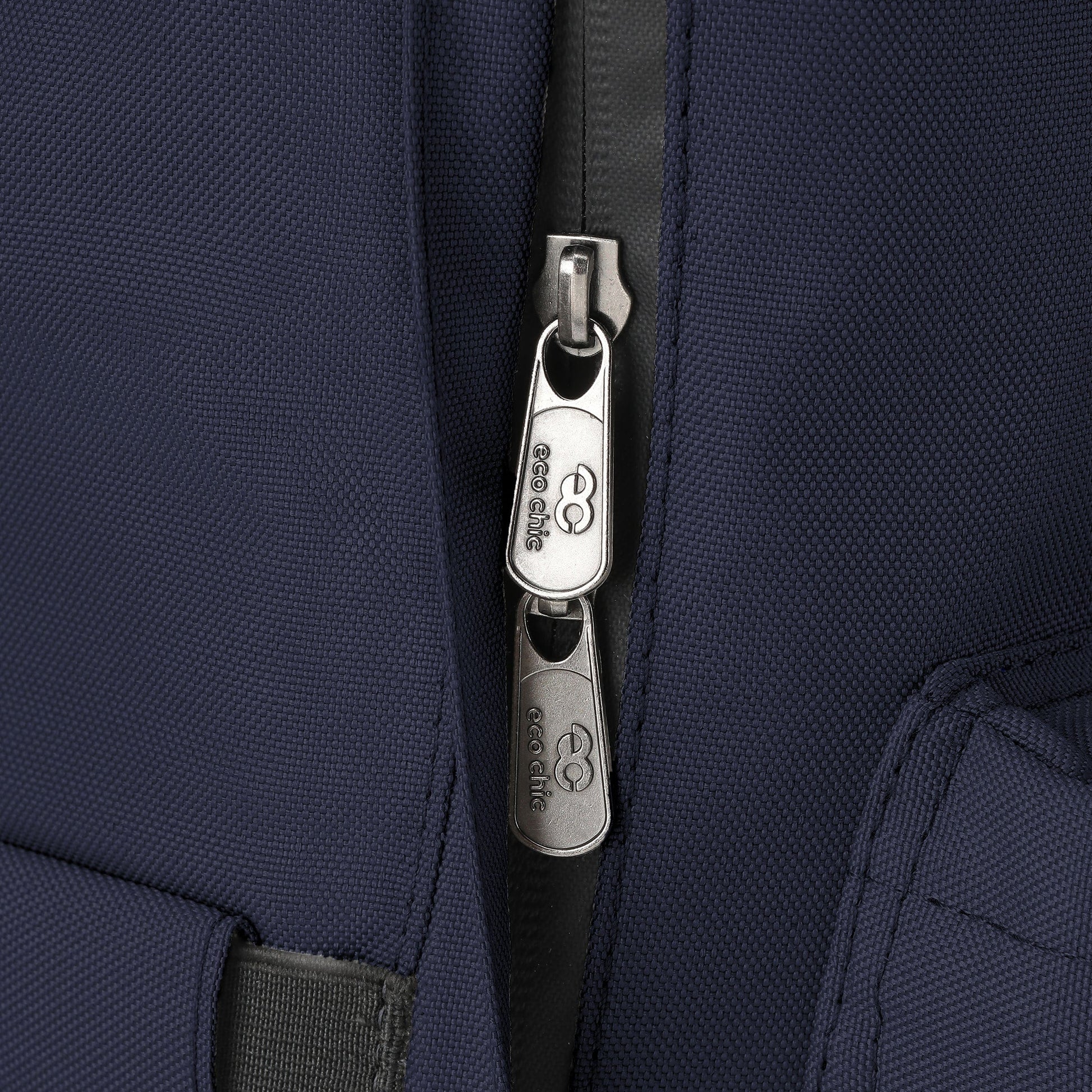 Eco Chic Retail Ltd Eco Chic Recycled Canvas Top Handle Backpack - Navy