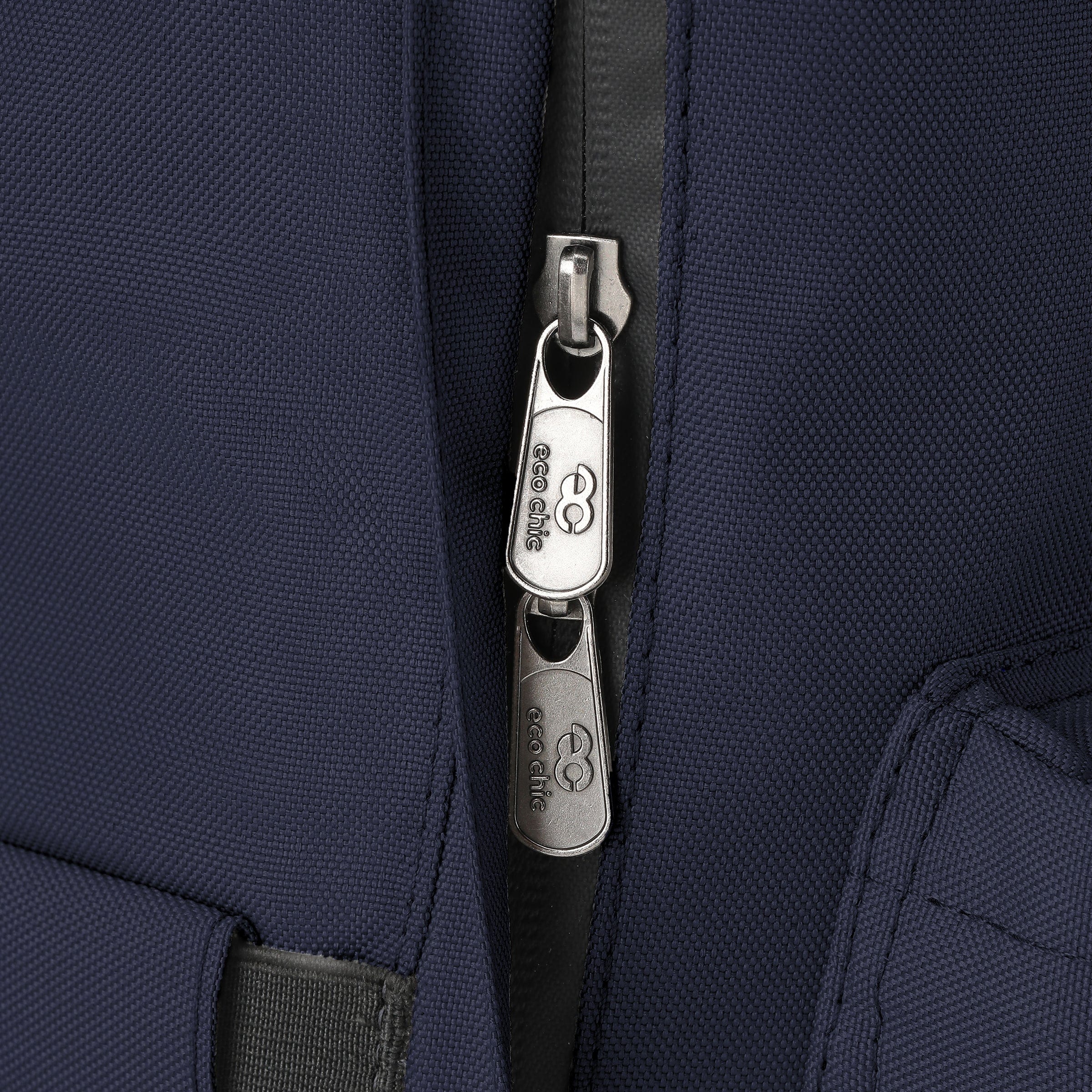 Eco Chic Retail Ltd Eco Chic Recycled Canvas Top Handle Backpack - Navy
