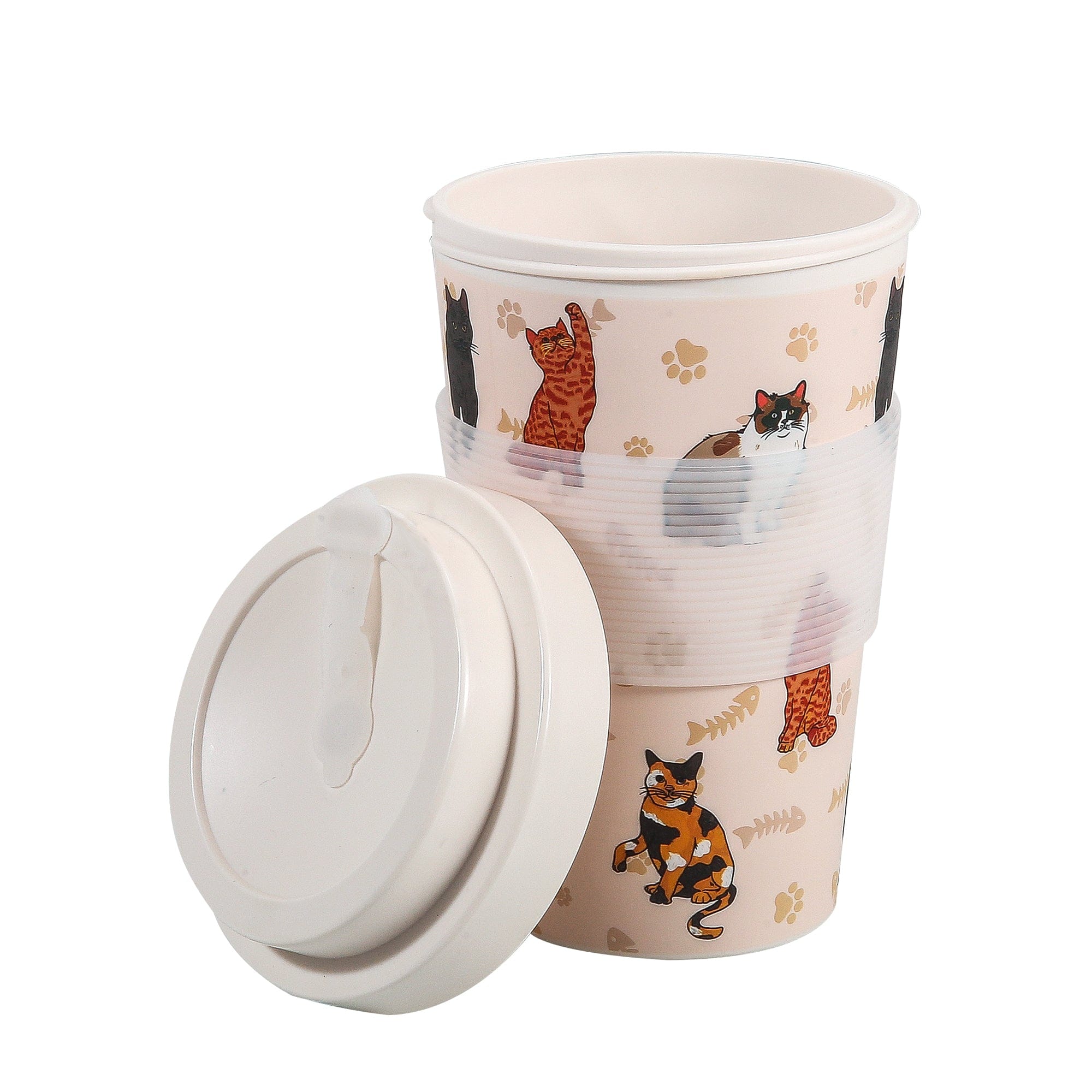 Eco Chic Eco Chic Recycled Travel Cup Beloved Cats