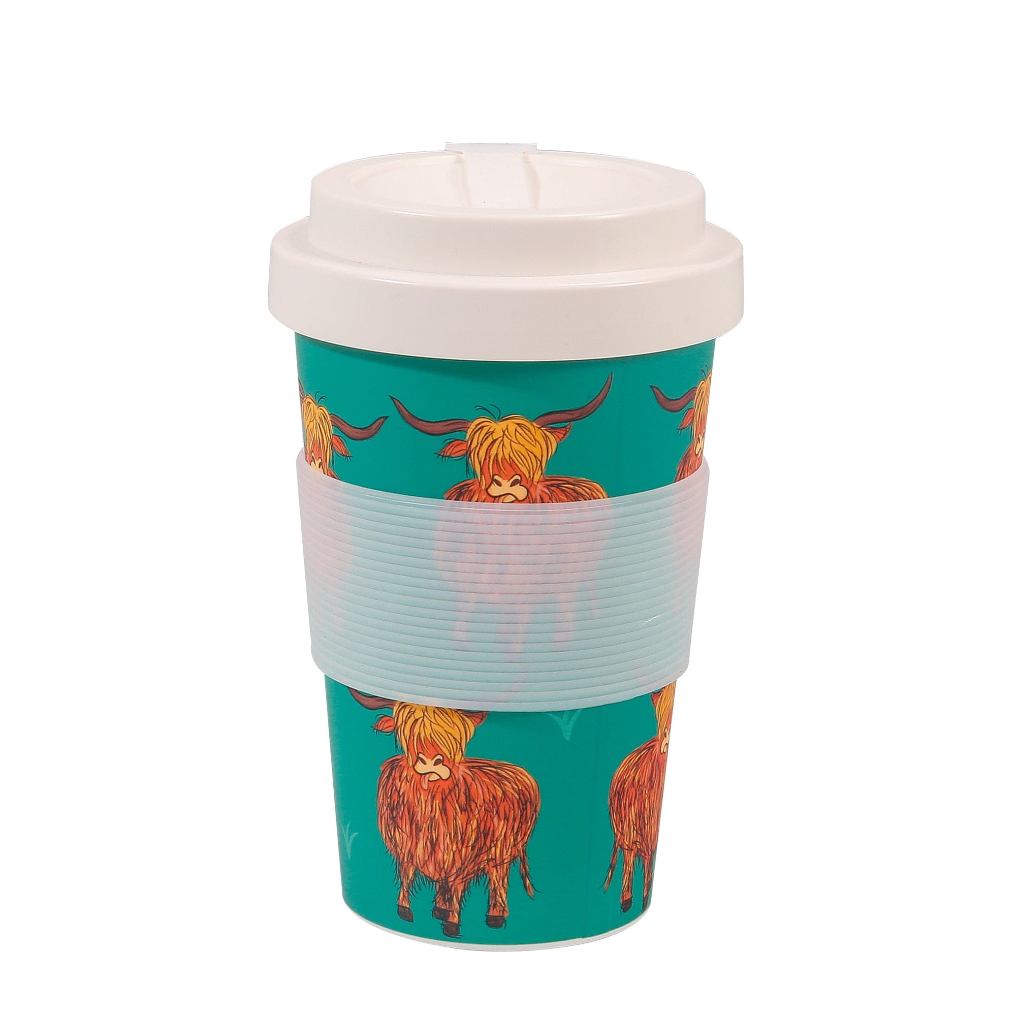 Eco Chic Eco Chic Recycled Travel Cup Highland Cow